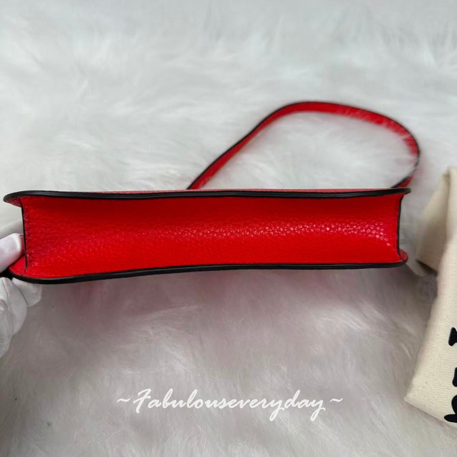Coach COACH Small Wavy Shoulder Coachtopia Upcrafted Leather Red Size ONE SIZE - 7 Thumbnail