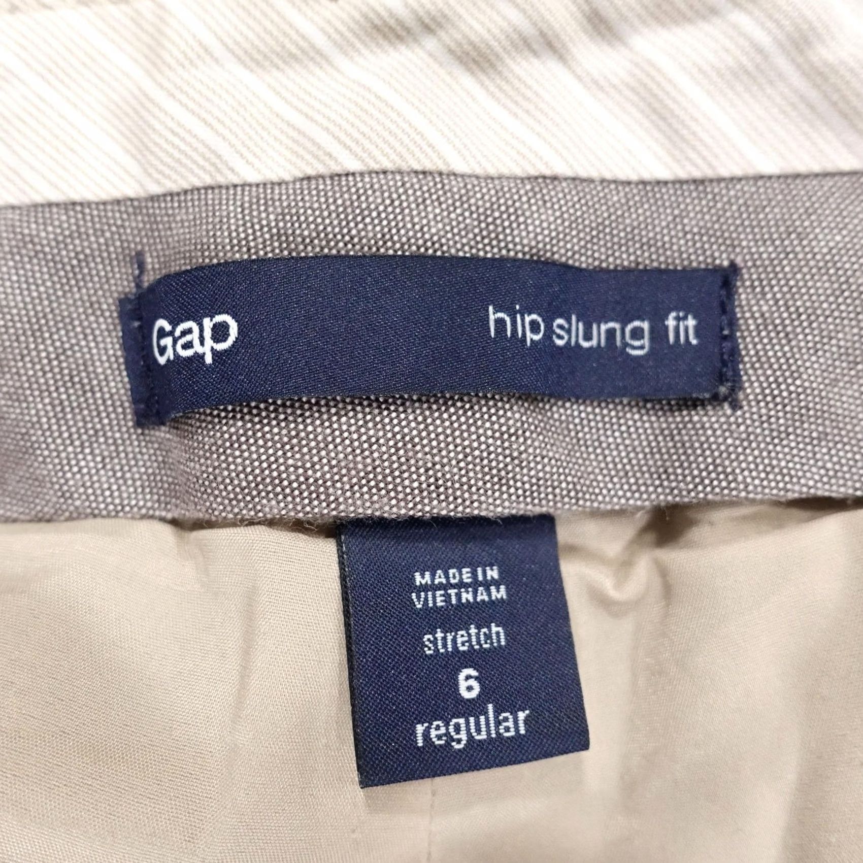 Gap Gap Brown Check Hip Slung Fit Wool Blend Dress Pants Womens 6 Regular Inseam 30.5 in Pockets Lined Twill Business Casual Workwear Mens Womens Size 28" / US 6 / IT 42 - 6 Thumbnail