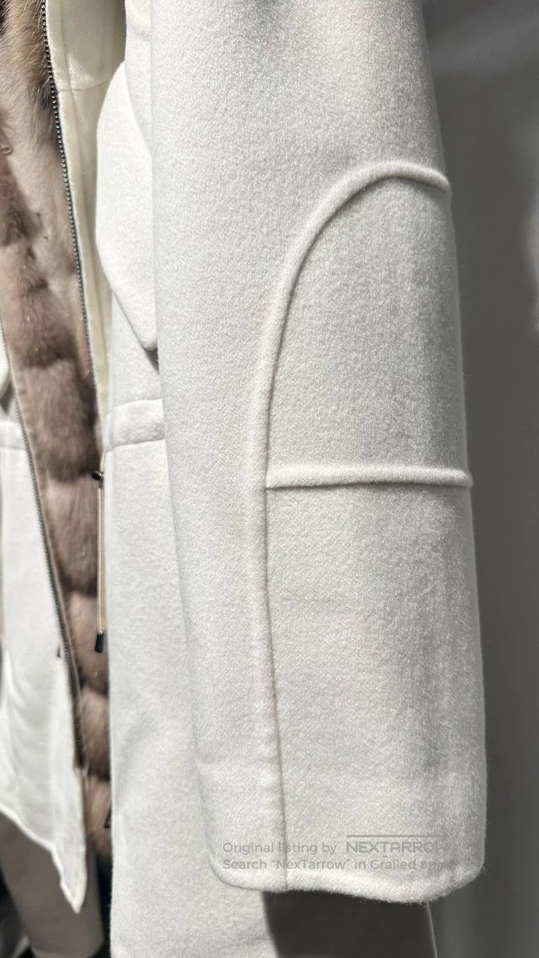Japanese Brand Fabio Gavazzi Women's Cashmere Fur Coat. Size S / US 4 / IT 40 - 3 Thumbnail