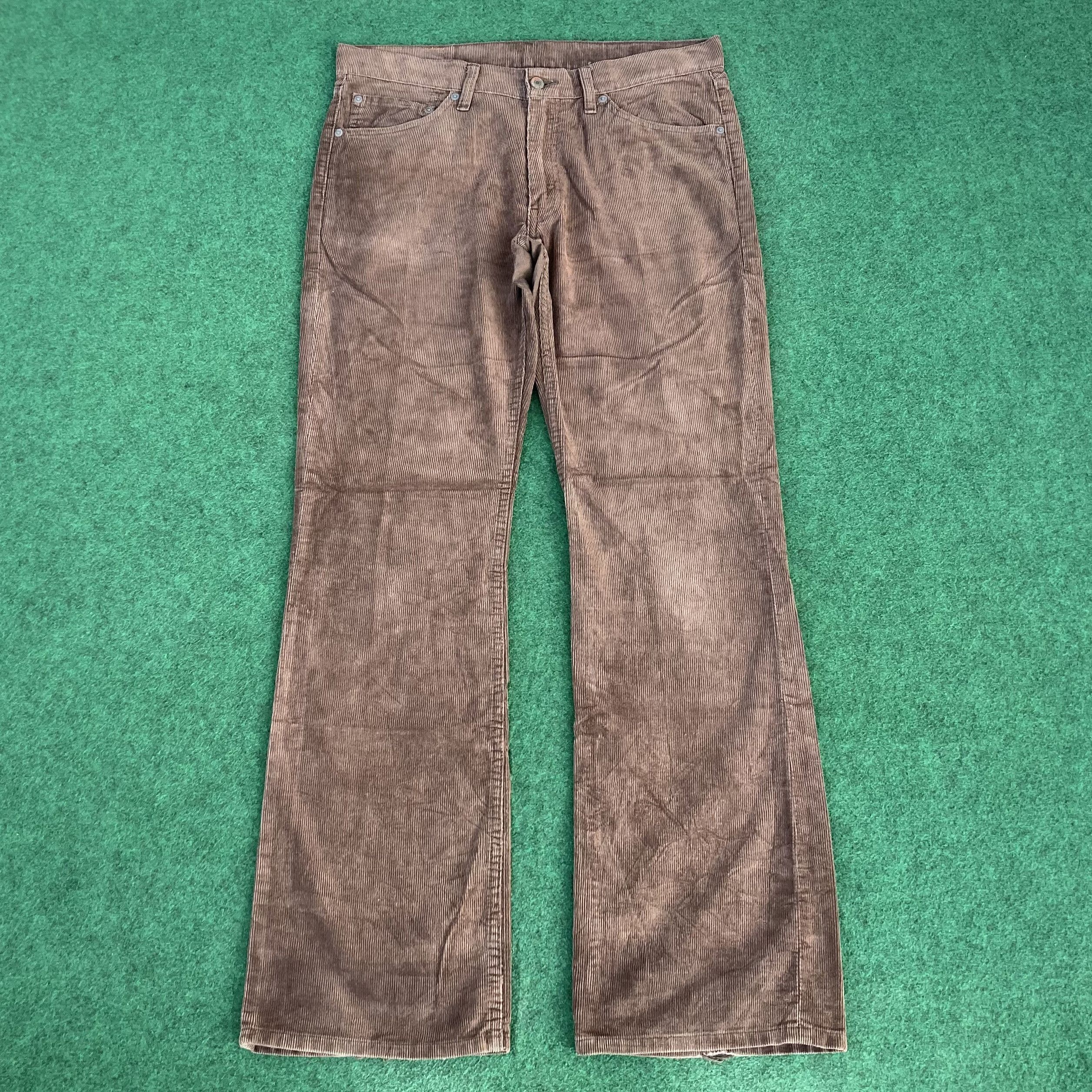 Levi's 34x32 Vintage Levis 517 Denim Corduroy Flare Bootcut Jeans Size US 34 / EU 50 - 1 Thumbnail