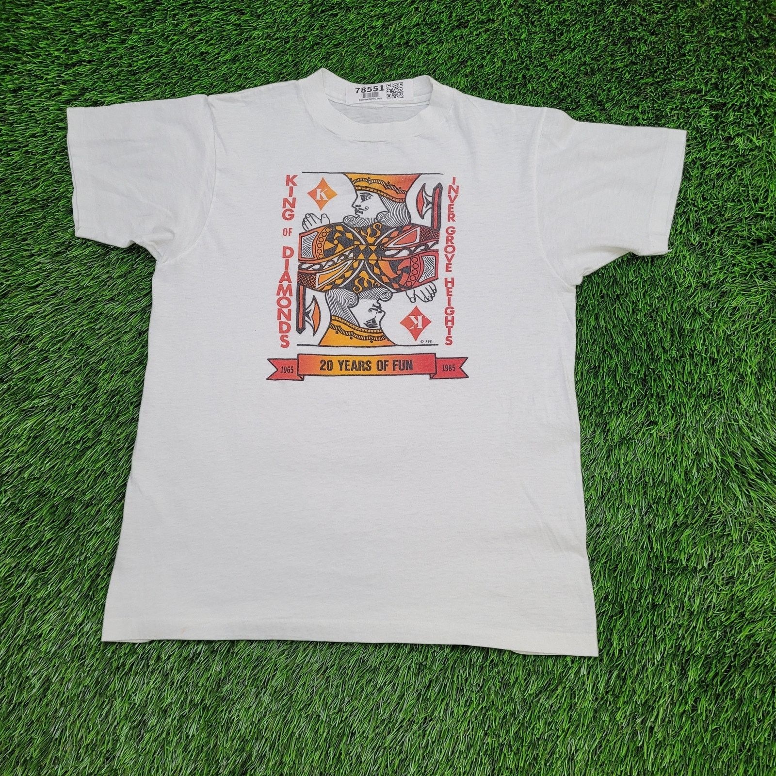 Hanes VTG 1985 King-of-Diamonds Strip-Club Shirt XS/S 17x24 USA Size US S / EU 44-46 / 1 - 1 Thumbnail