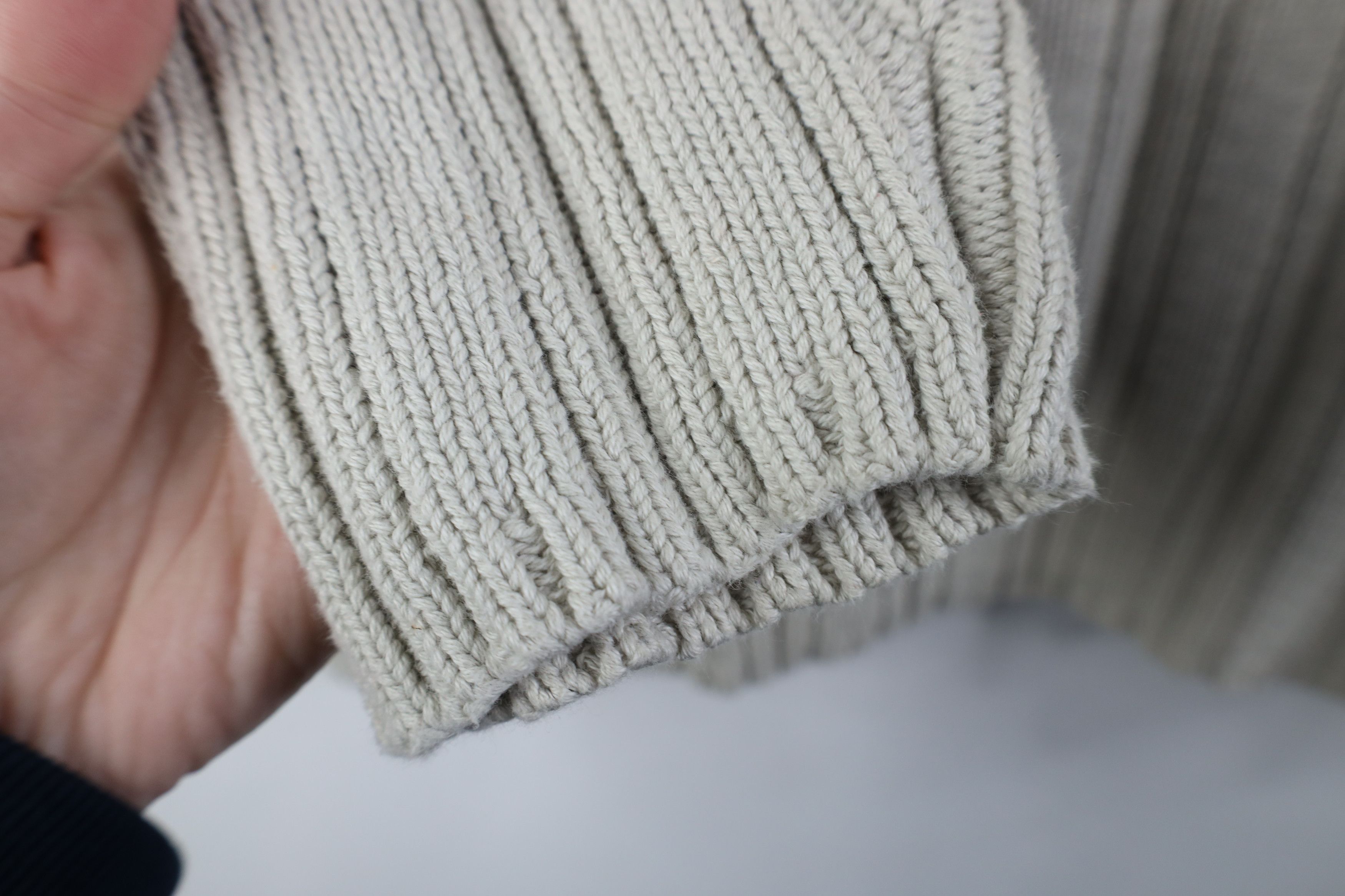 Gap Vintage Y2K Gap Chunky Ribbed Knit Turtleneck Sweater Gray Size US M / EU 48-50 / 2 - 9 Thumbnail