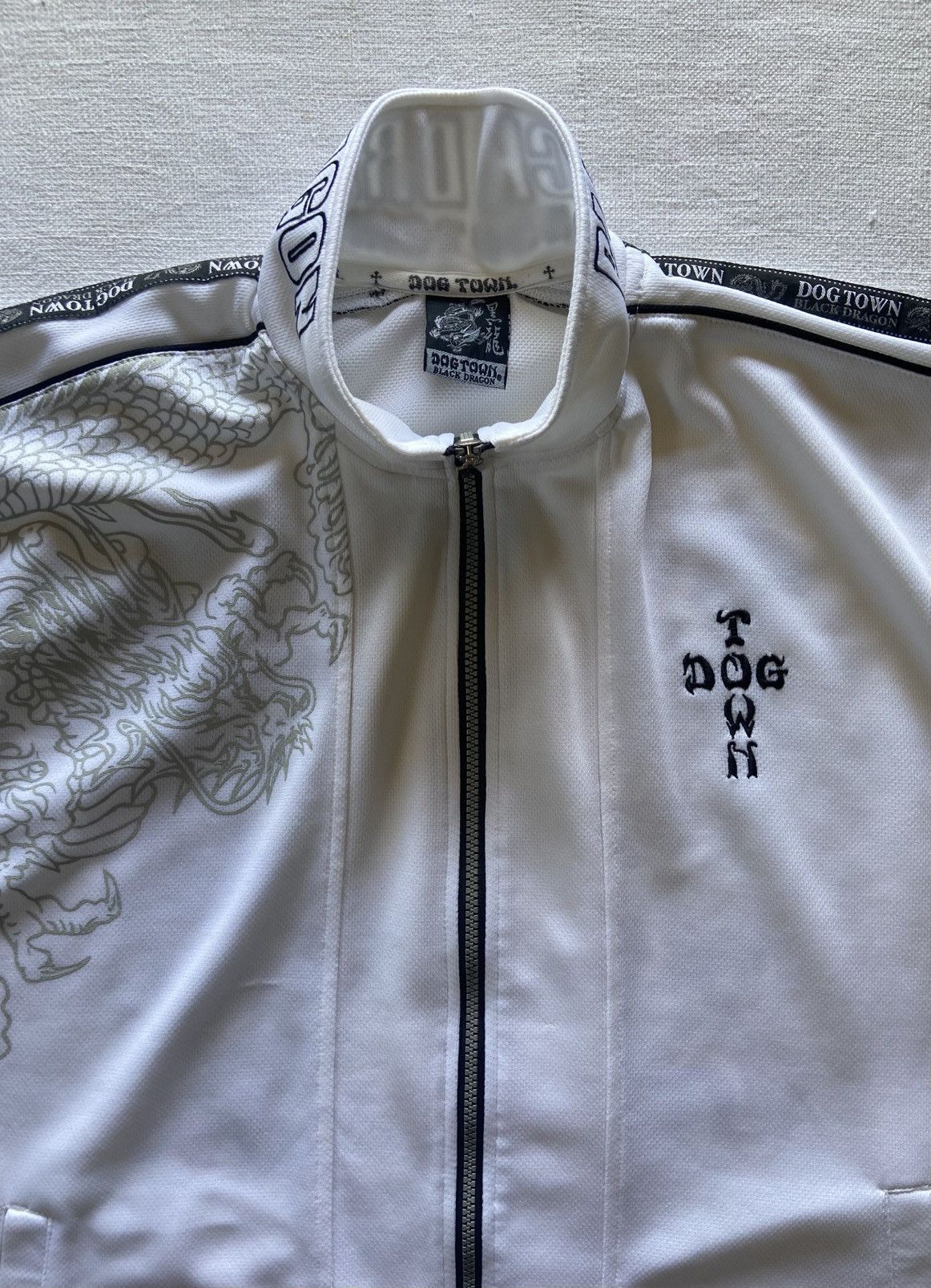 Dogtown Dog Town Black Dragon S/S Track Jacket With Backhit. Size US XL / EU 56 / 4 - 3 Thumbnail