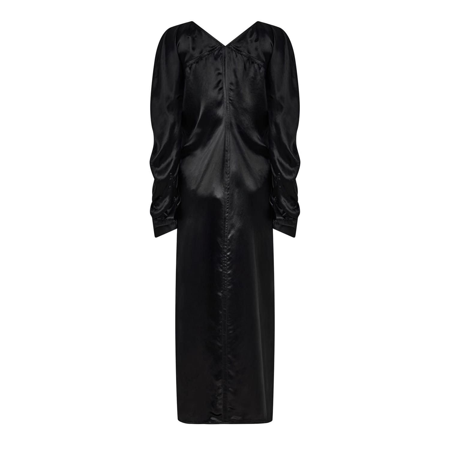 Bottega Veneta Bottega Veneta V-Neck Maxi A-Line Dress in Black Size XXS / US 00 / IT 34 - 1 Preview