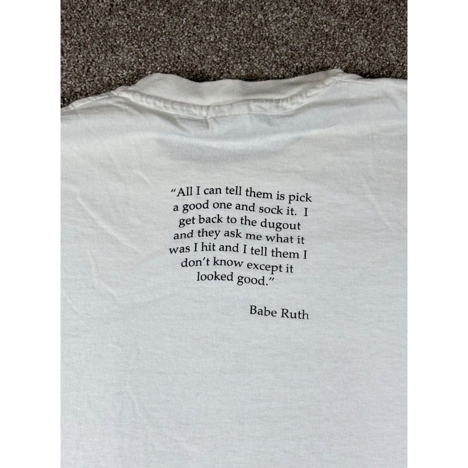 Anvil Vintage Babe Ruth Shirt - Adult Size XL - 1994 Yankees Baseball Graphic Size US XL / EU 56 / 4 - 2 Thumbnail