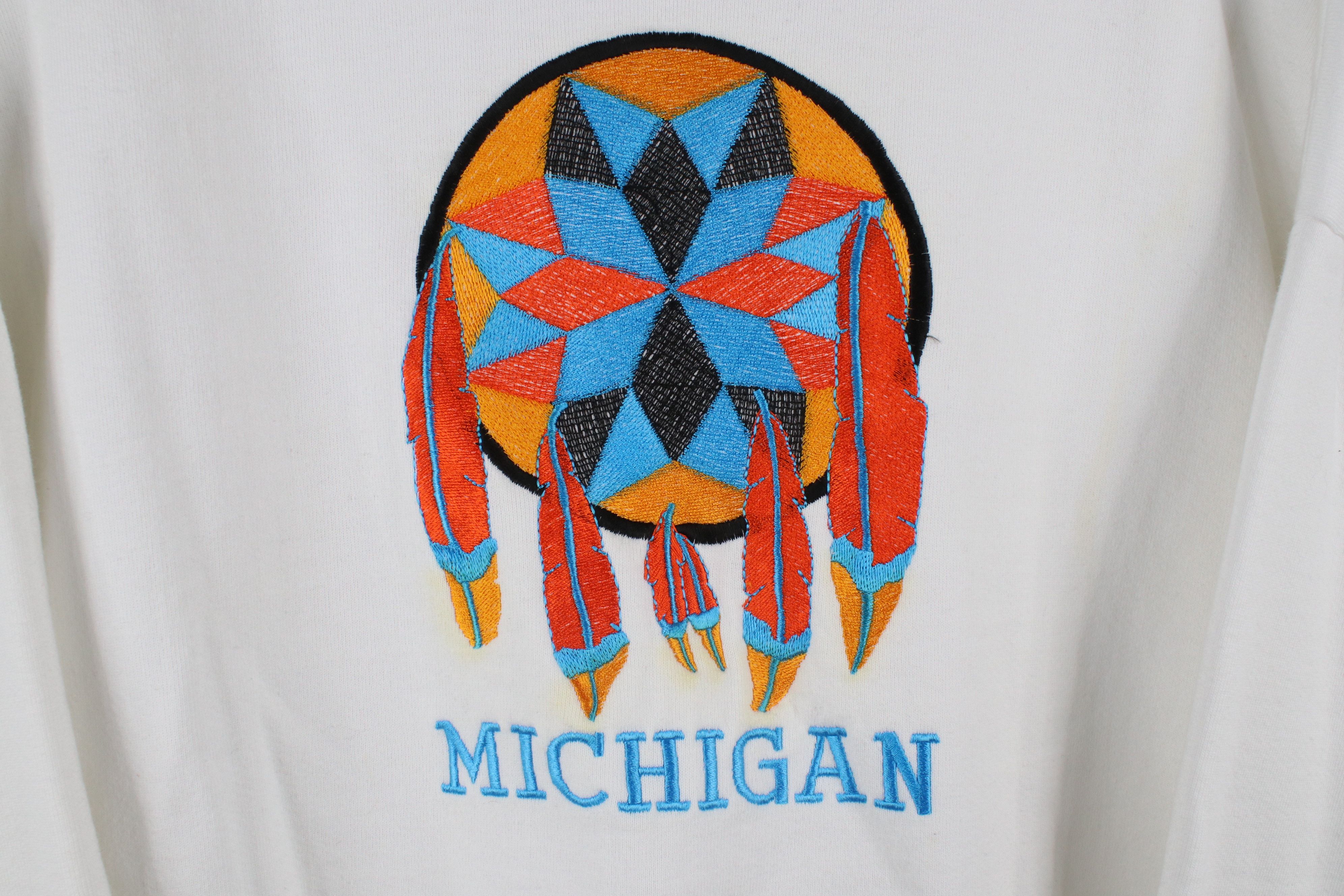 Vintage Vintage 90s Streetwear Michigan Southwestern Sweatshirt USA Size XL / US 12-14 / IT 48-50 - 4 Thumbnail