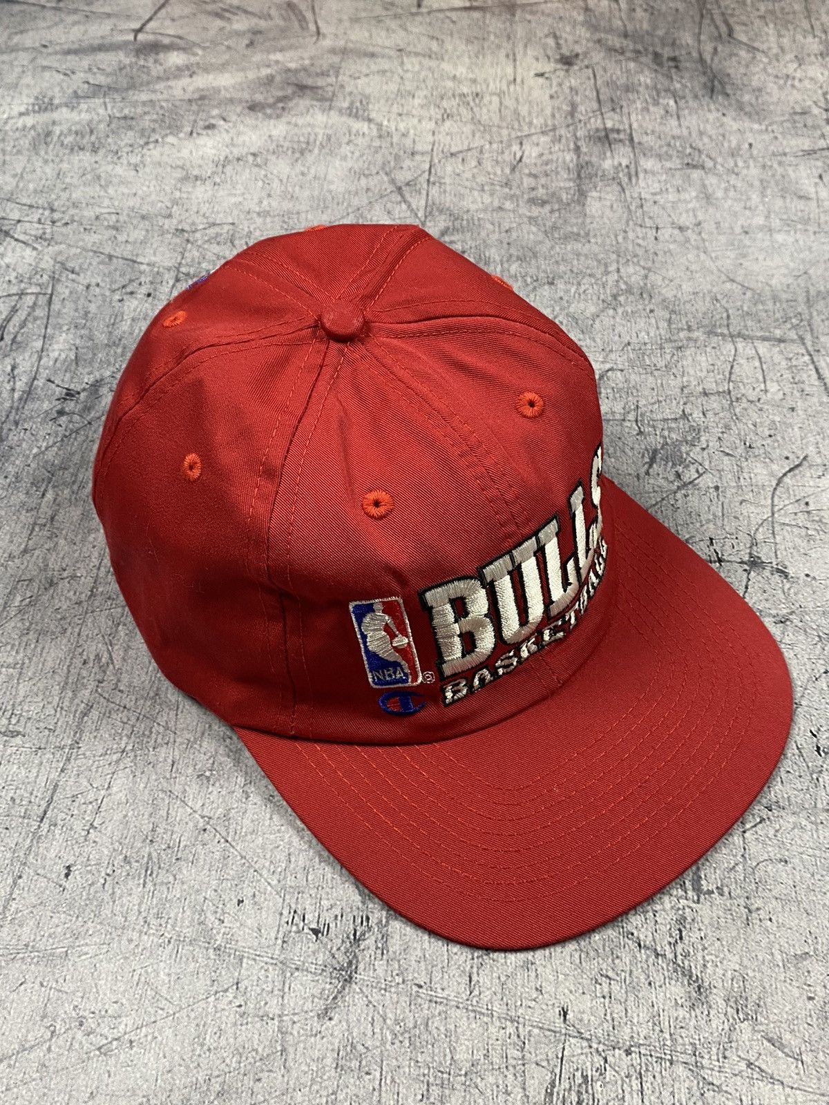 Champion × NBA × Vintage Rare Vintage Champion Chicago Bulls Basketball Cap Hat Size ONE SIZE - 5 Thumbnail