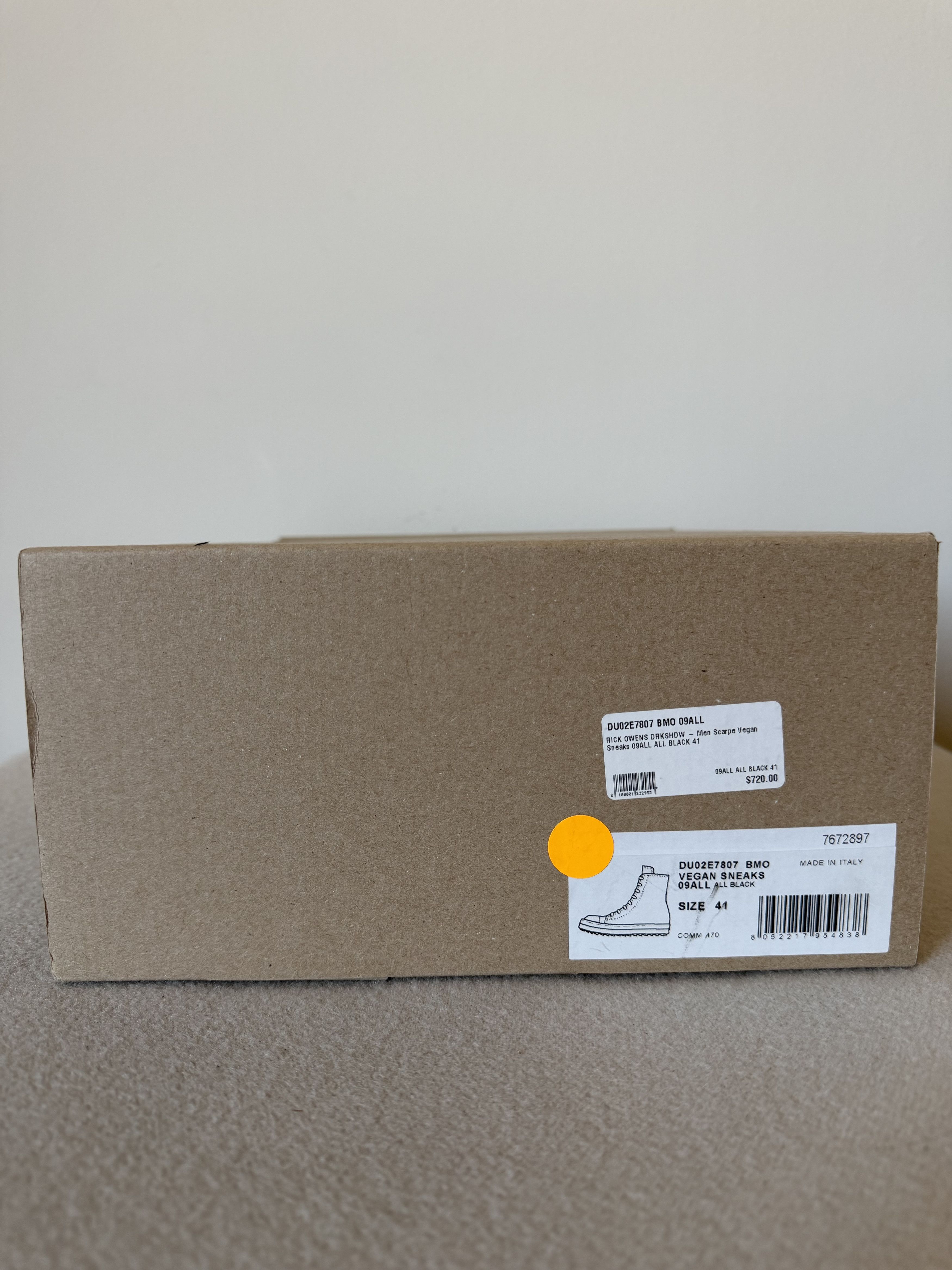 Rick Owens Drkshdw Rick Owens DRKSHDW Vegan Ramones in Brushed Black Size US 8 / EU 41 - 9 Thumbnail