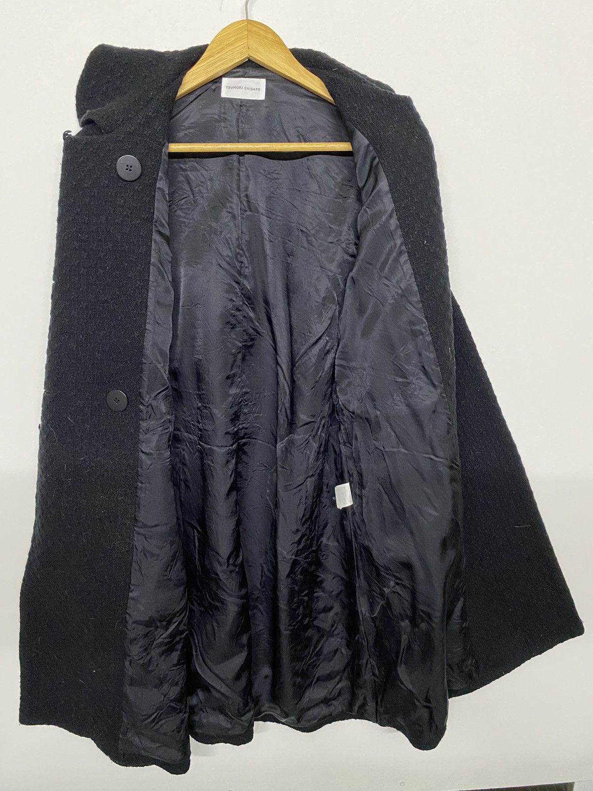 Tsumori Chisato Tsumori Chisato Black Wool Double Breasted Button Collared Size S / US 4 / IT 40 - 13 Thumbnail