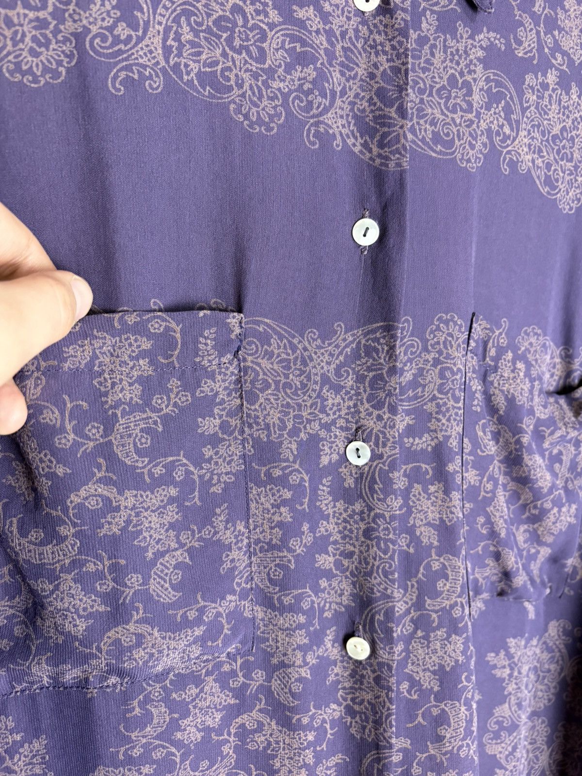 Jean Paul Gaultier Vintage Jean Paul Gaultier pour Gibo Baroque Paisley Blouse Size S / US 4 / IT 40 - 9 Thumbnail