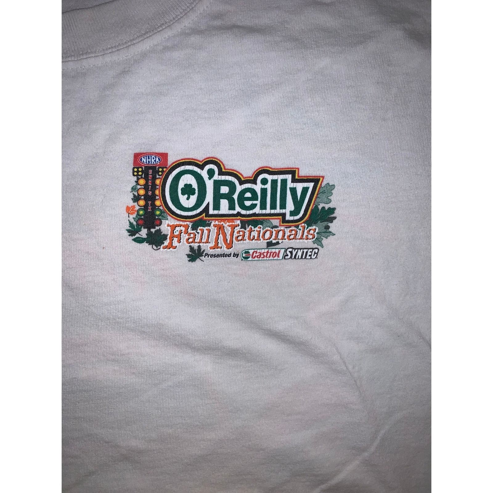 Other × Vintage 2006 O’Reilly Fall Nationals Drag Racing T Shirt NHRA Car Size US XL / EU 56 / 4 - 5 Thumbnail