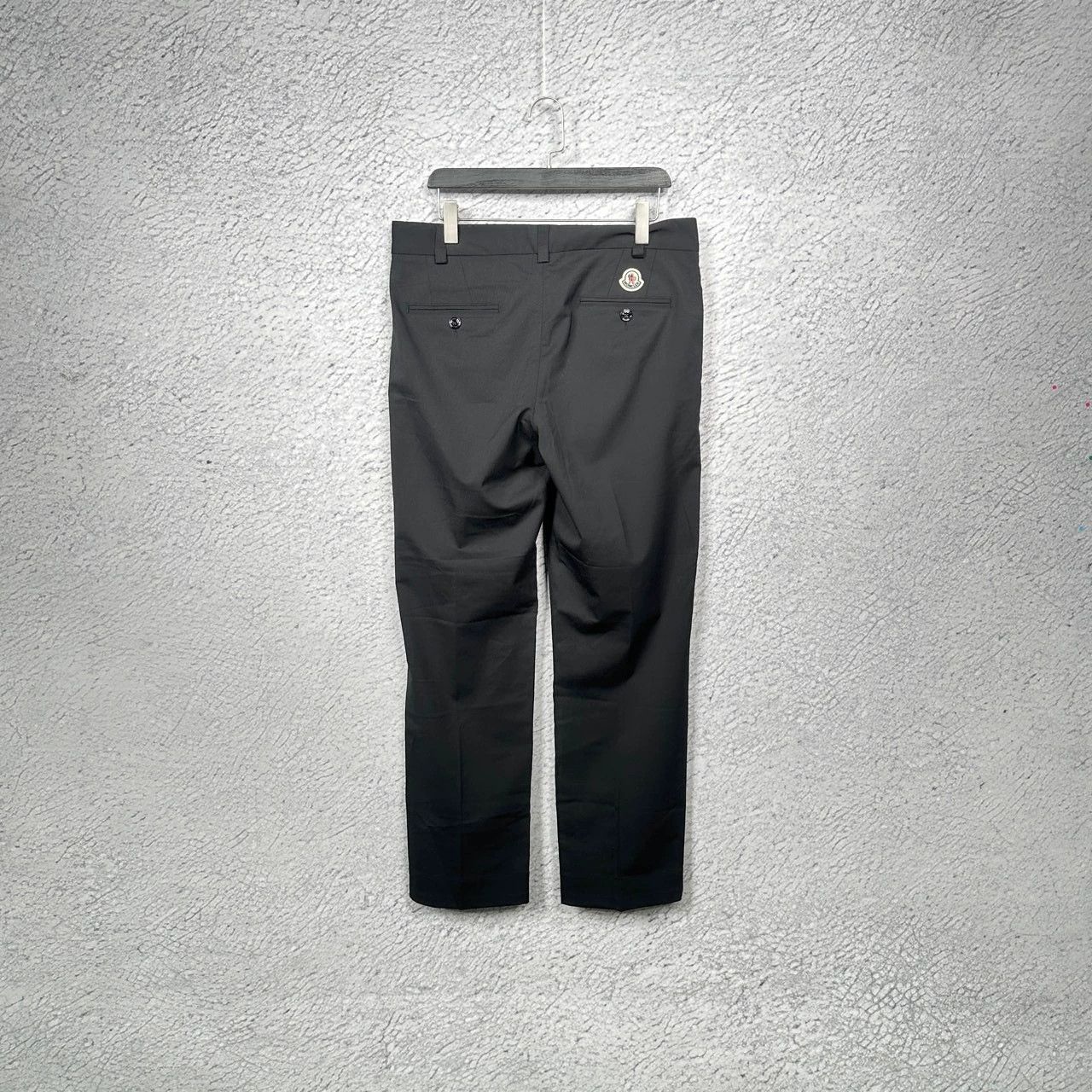 Moncler Moncler Black Straight-Leg Dress Pants Size US 32 / EU 48 - 2 Thumbnail