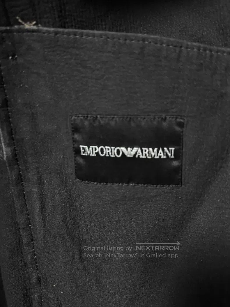Emporio Armani EMPORIO ARMANI Twisted Sleeve Leather Jacket i Size US S / EU 44-46 / 1 - 5 Thumbnail