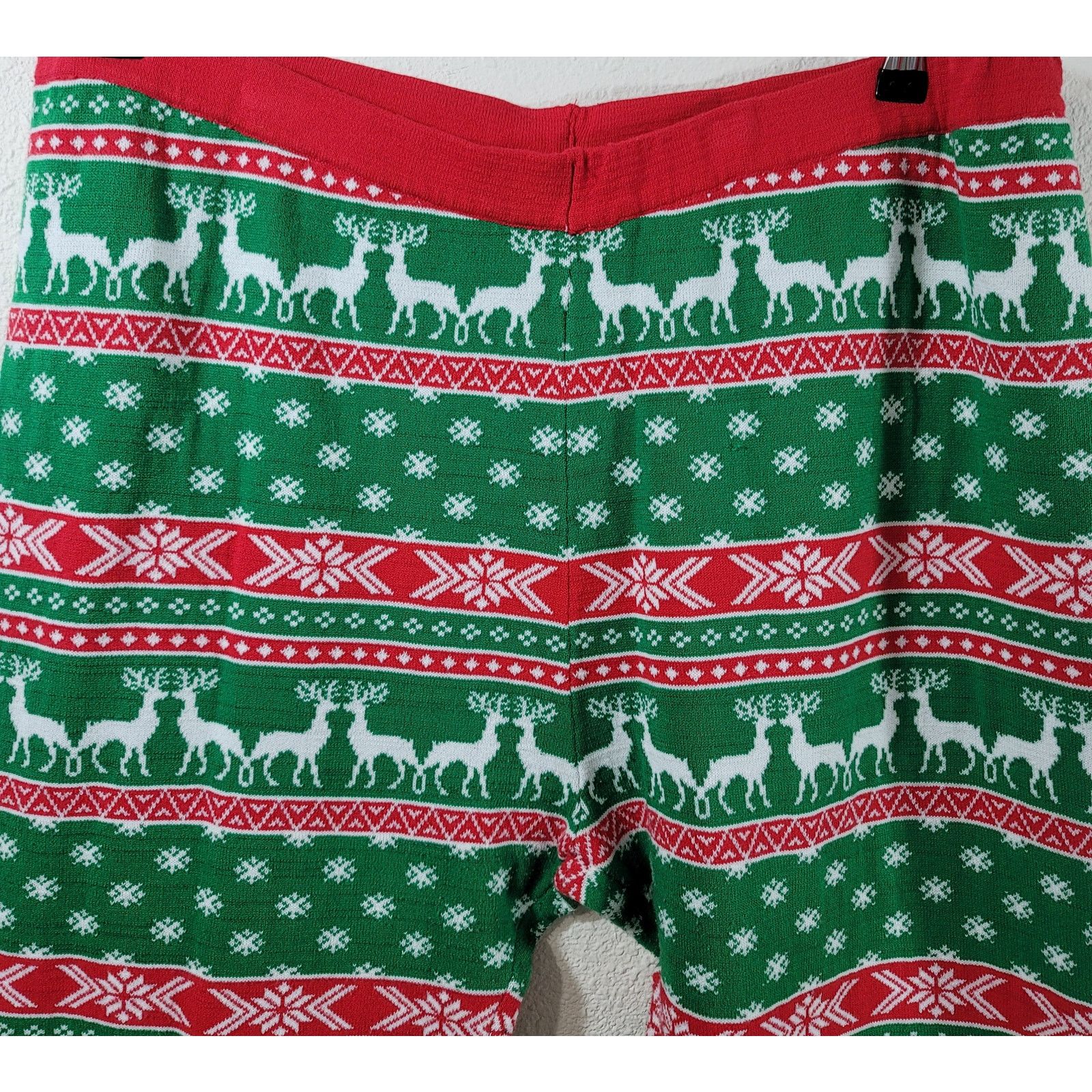 Other United State Sweater Green Red Reindeer Christmas Legging 1X Size 38" / US 16 / IT 52 - 5 Thumbnail