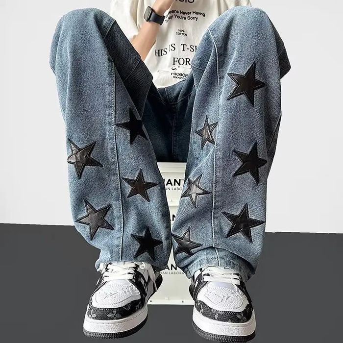 0215~Straight Fit GOTHIC Jeans main image 1