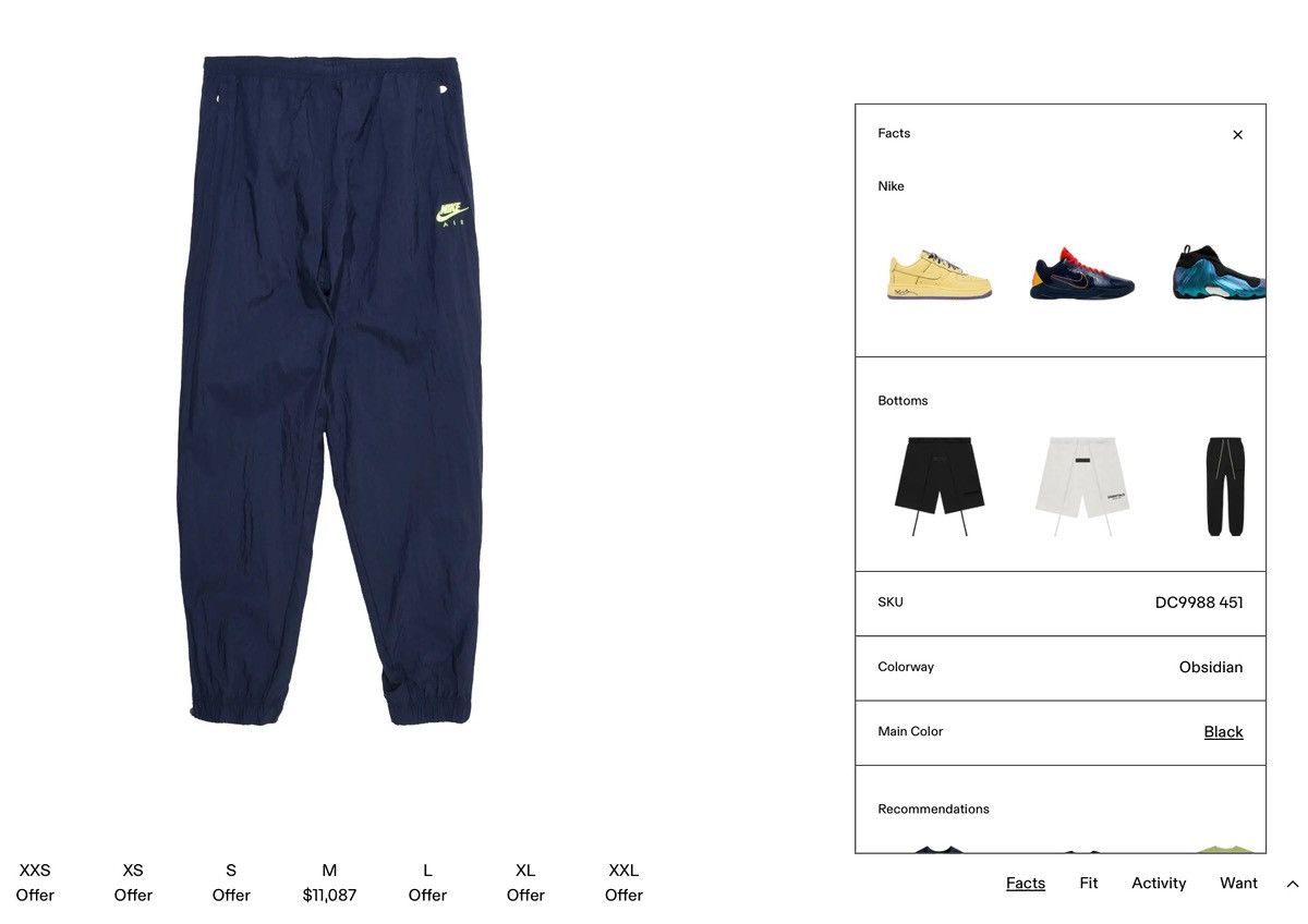Kim Jones KIM JONES X NIKE SS21 Size US 36 / EU 52 - 1 Thumbnail