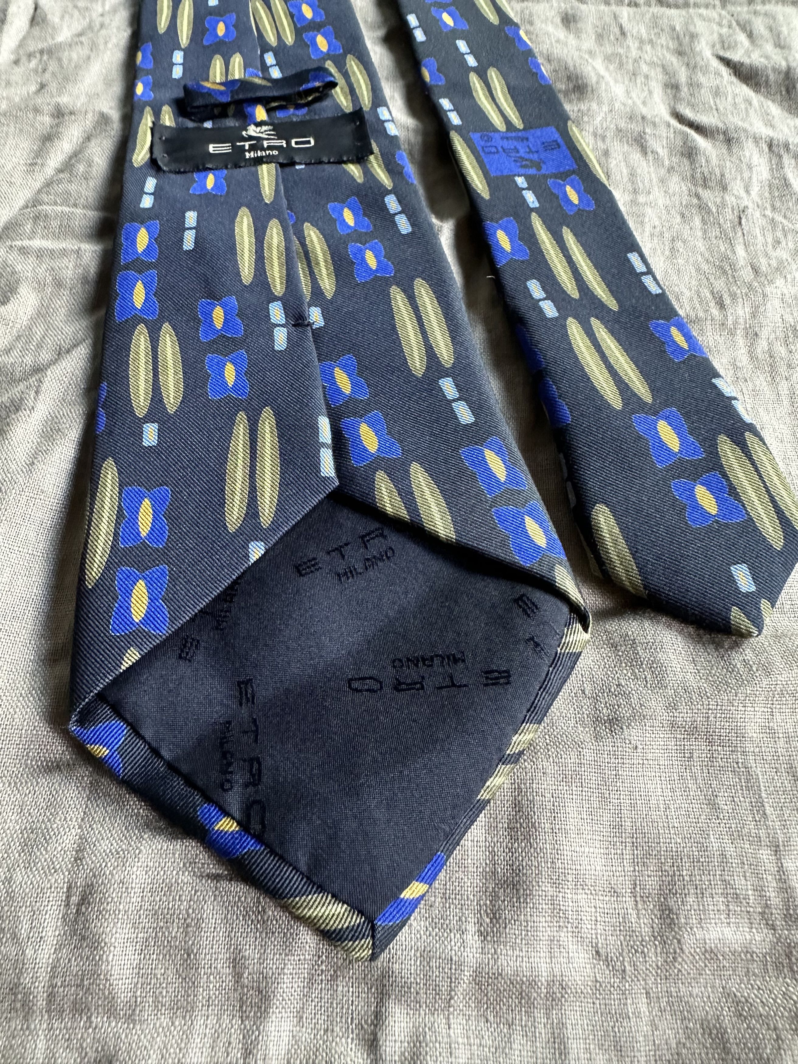 Etro Etro Floral Print Silk Tie 7666AC Size ONE SIZE - 3 Thumbnail