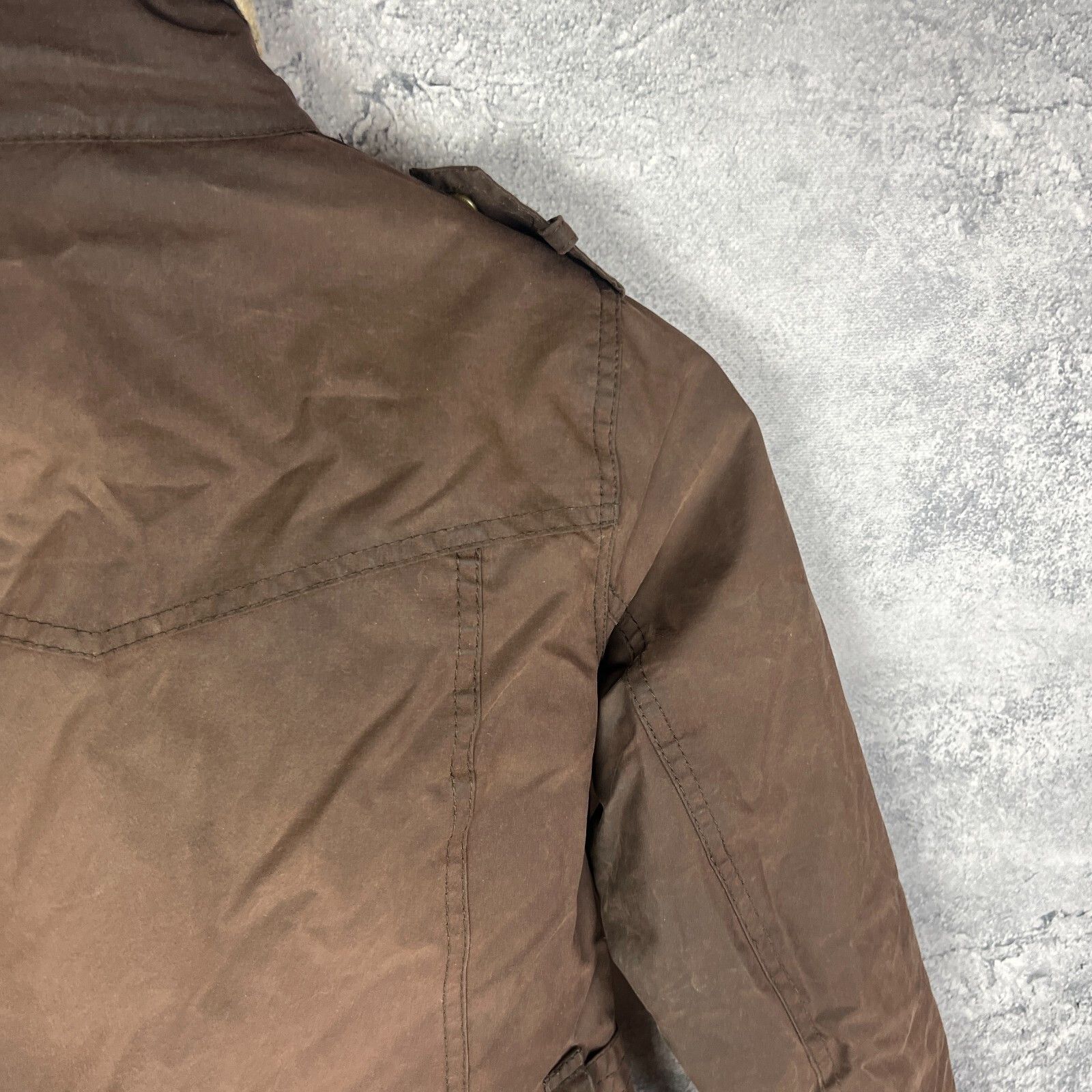 Barbour Barbour International Waxed Jacket Women's Size 4 Brown ` Size S / US 4 / IT 40 - 14 Thumbnail