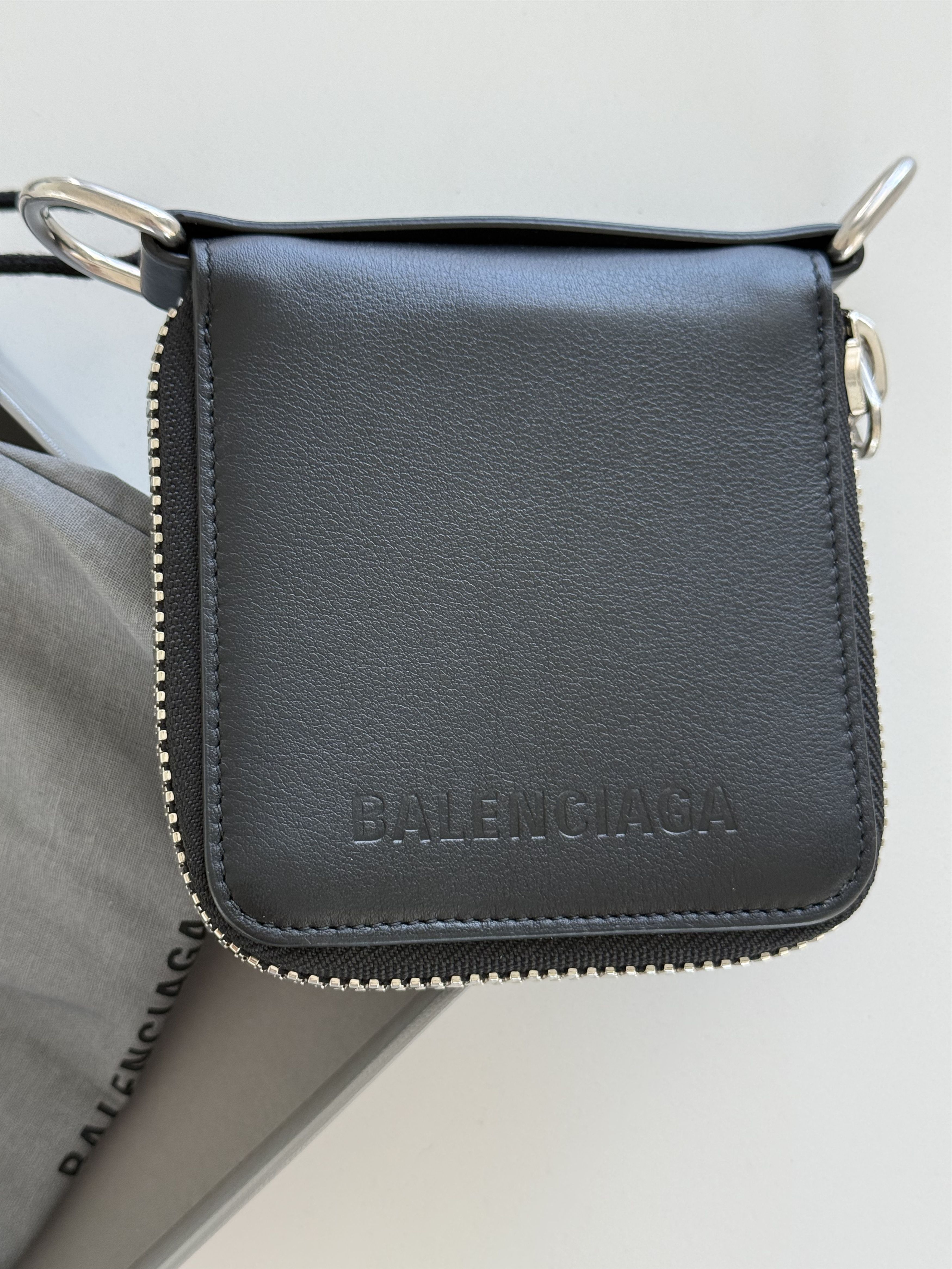 Balenciaga Bondage Zip Around Square Wallet Size ONE SIZE - 5 Thumbnail