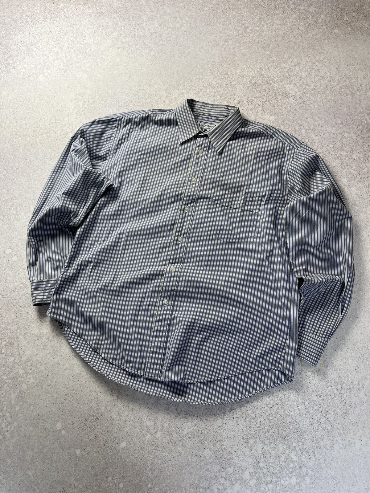 Yves Saint Laurent Yves Saint Laurent YSL vintage striped shirt Size US XL / EU 56 / 4 - 1 Thumbnail
