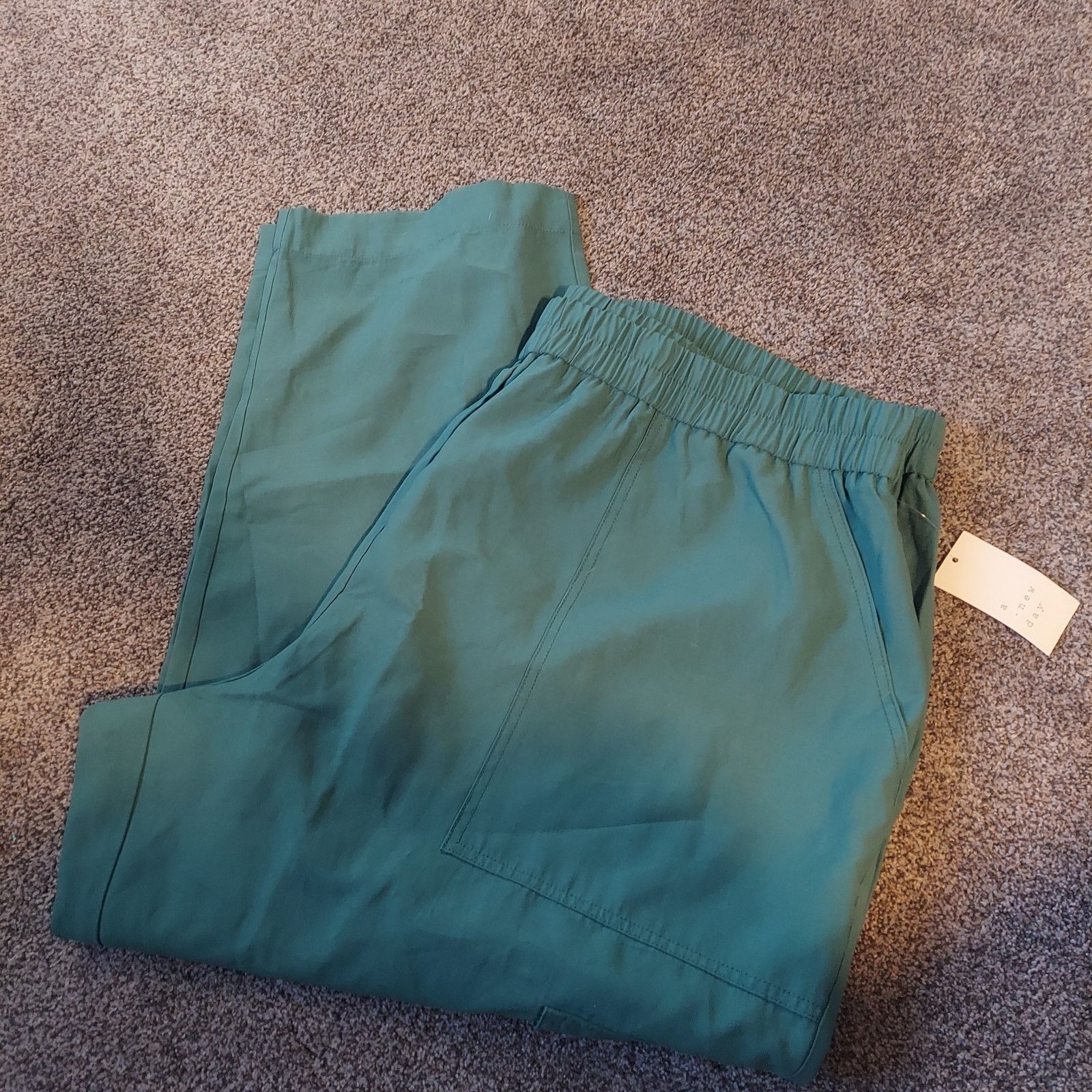 Target Basics A New Day 3x green cargo dress pant stretchy comfortable NWT Size 42" / US 20 - 1 Thumbnail
