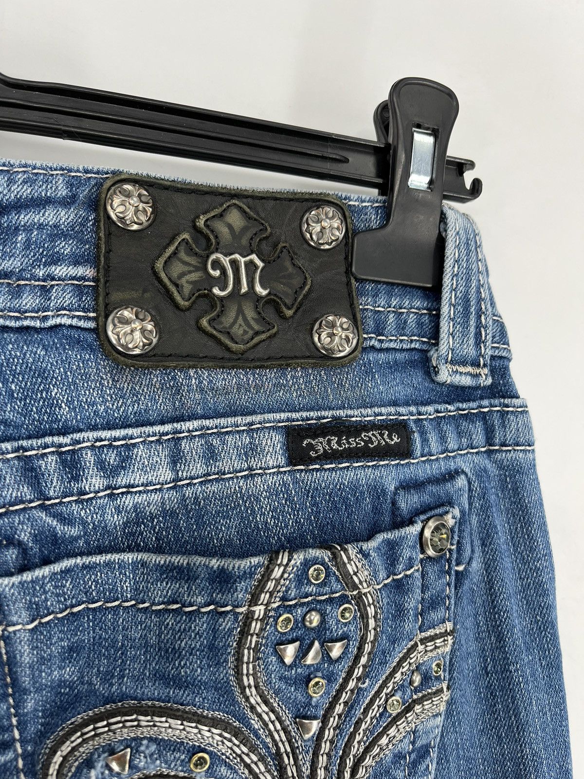 Hysteric Glamour Miss Me CRAZY Hysteric Glamour Chrome Hearts Style Jeans Size 28" / US 6 / IT 42 - 10 Thumbnail