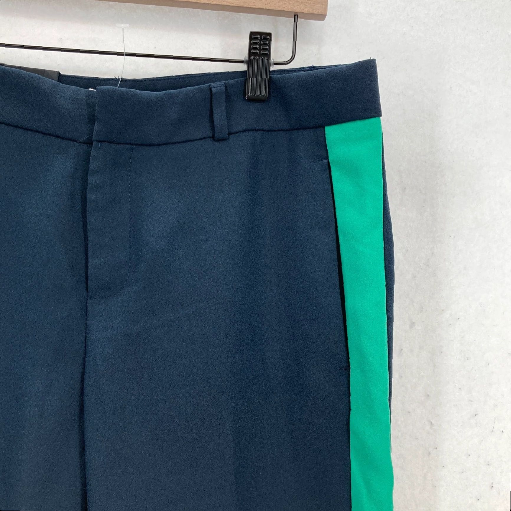 Banana Republic Banana Republic Avery Ankle Pants Women's 4 Navy Stripe Mid Rise NWT Pants Size 27" / US 4 / IT 40 - 3 Thumbnail