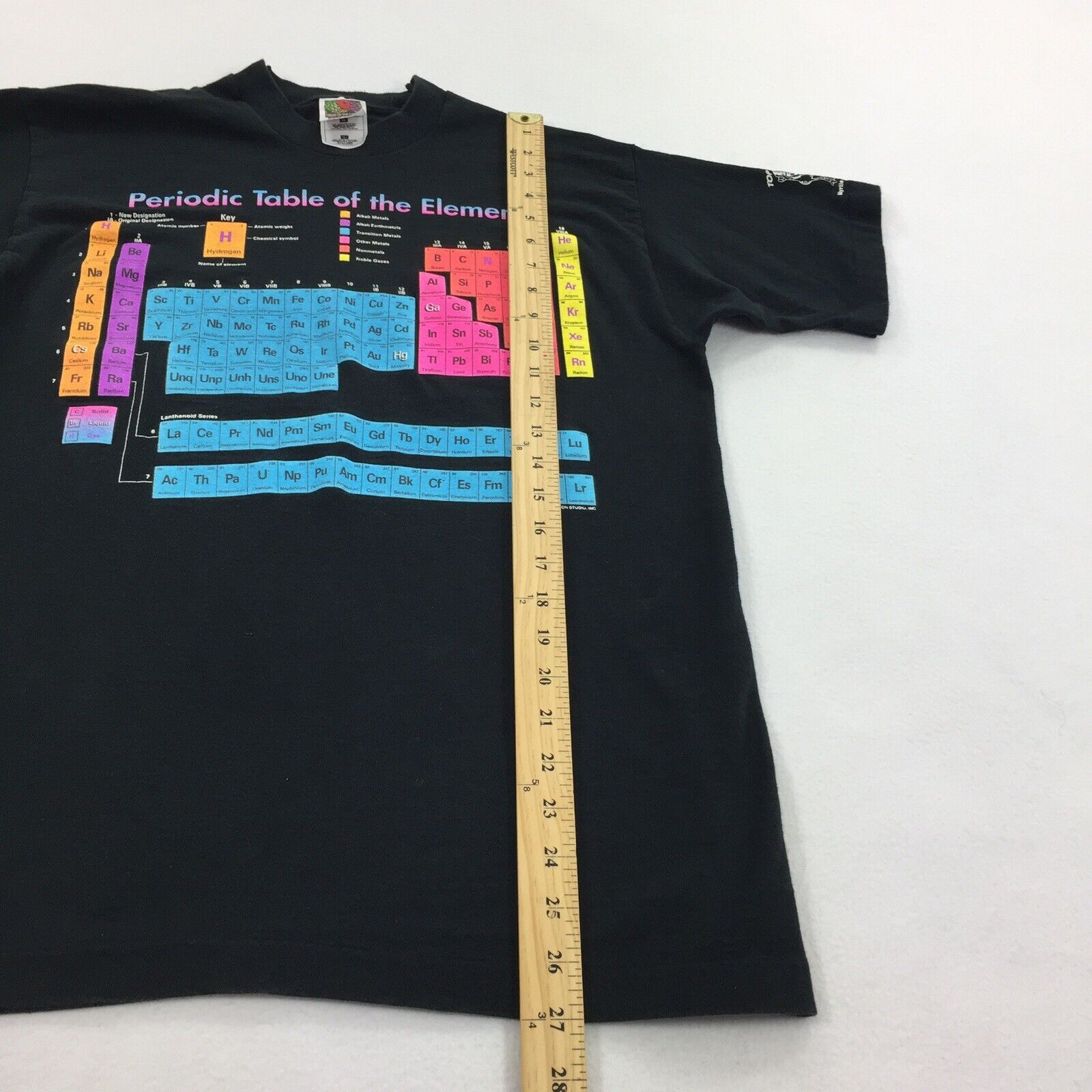 Fruit Of The Loom × Vintage Vintage 90s Periodic Table of Elements Single Stitch T-Shirt Size US L / EU 52-54 / 3 - 10 Thumbnail