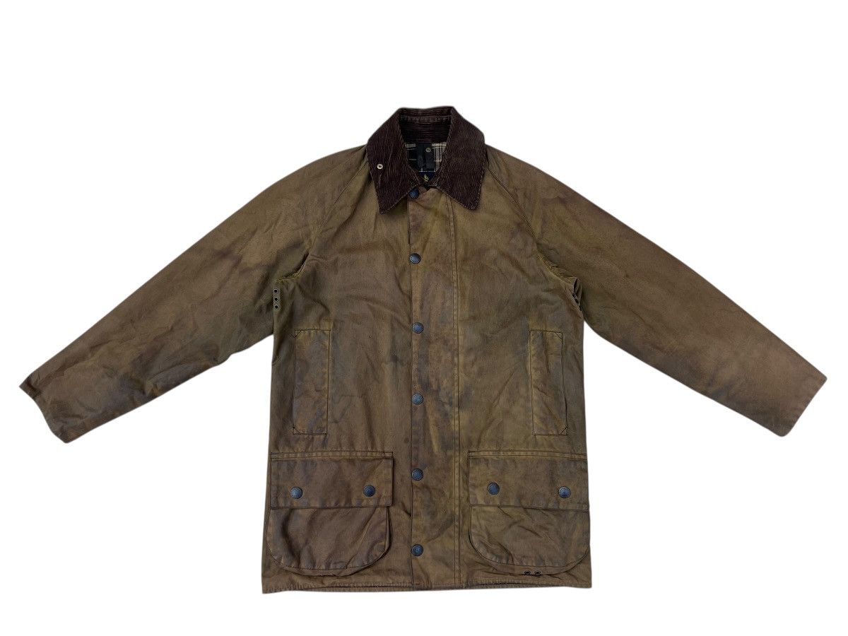Barbour Trashed Vintage Barbour Beaufort Distressed Waxed Jacket Size US S / EU 44-46 / 1 - 1 Thumbnail