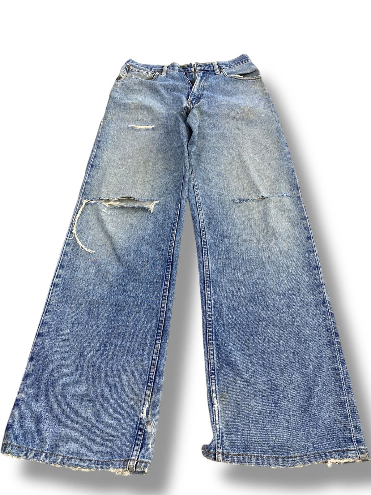 Levi's Vintage Levi’s Acid Light Blue Wash Style Loose Jeans Size US 29 - 1 Thumbnail