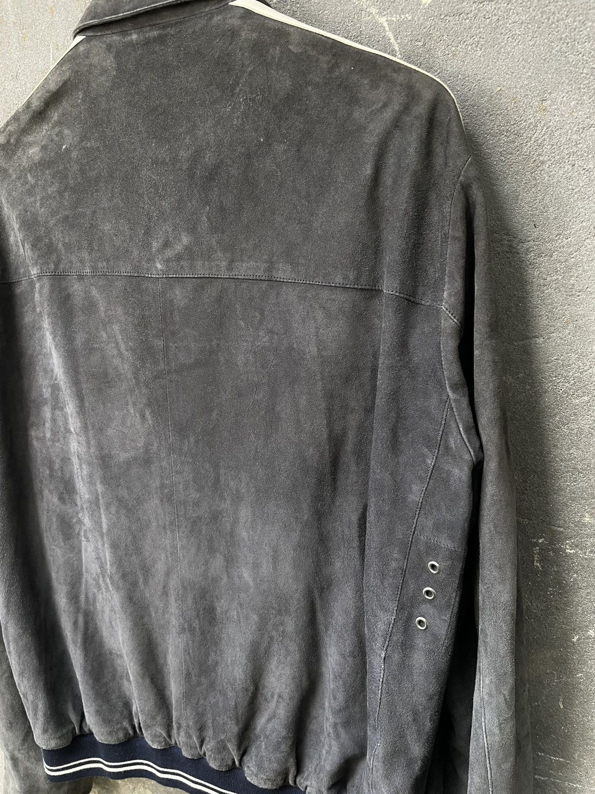 Ermenegildo Zegna Ermenegildo Zegna Suede Biker Jacket Size US XL / EU 56 / 4 - 7 Thumbnail