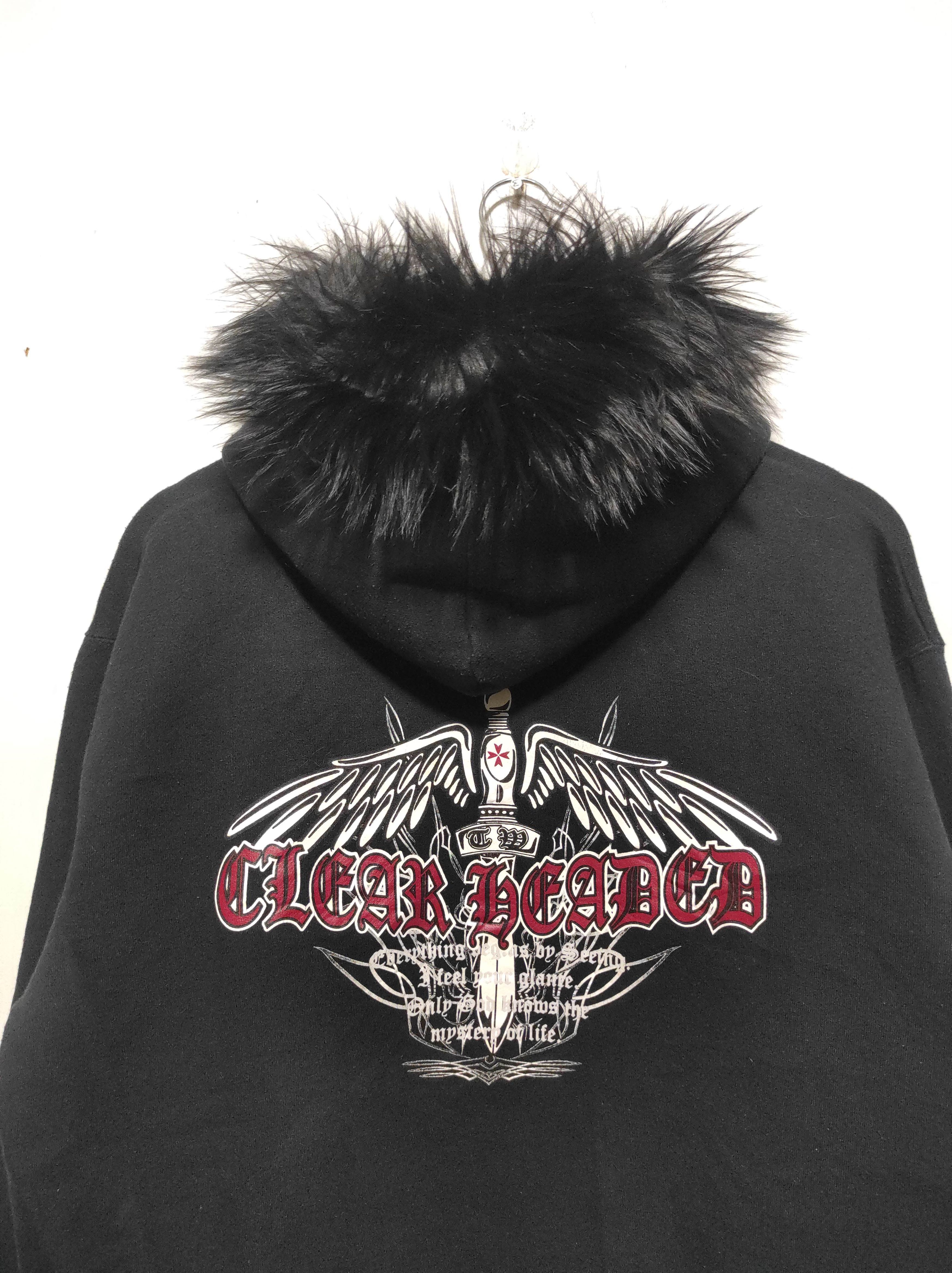 Japanese Brand Swooplex Clear Headed Cross Poem fur hoodie ifsix LGB style Size US L / EU 52-54 / 3 - 13 Thumbnail