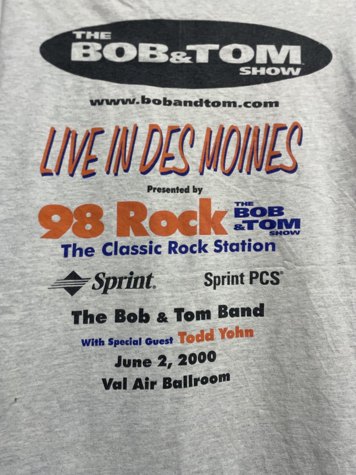 Band Tees × Vintage Bob & Tom Greatest Hits Vol1 Vintage Tee size Large Preowned Size US XL / EU 56 / 4 - 4 Thumbnail