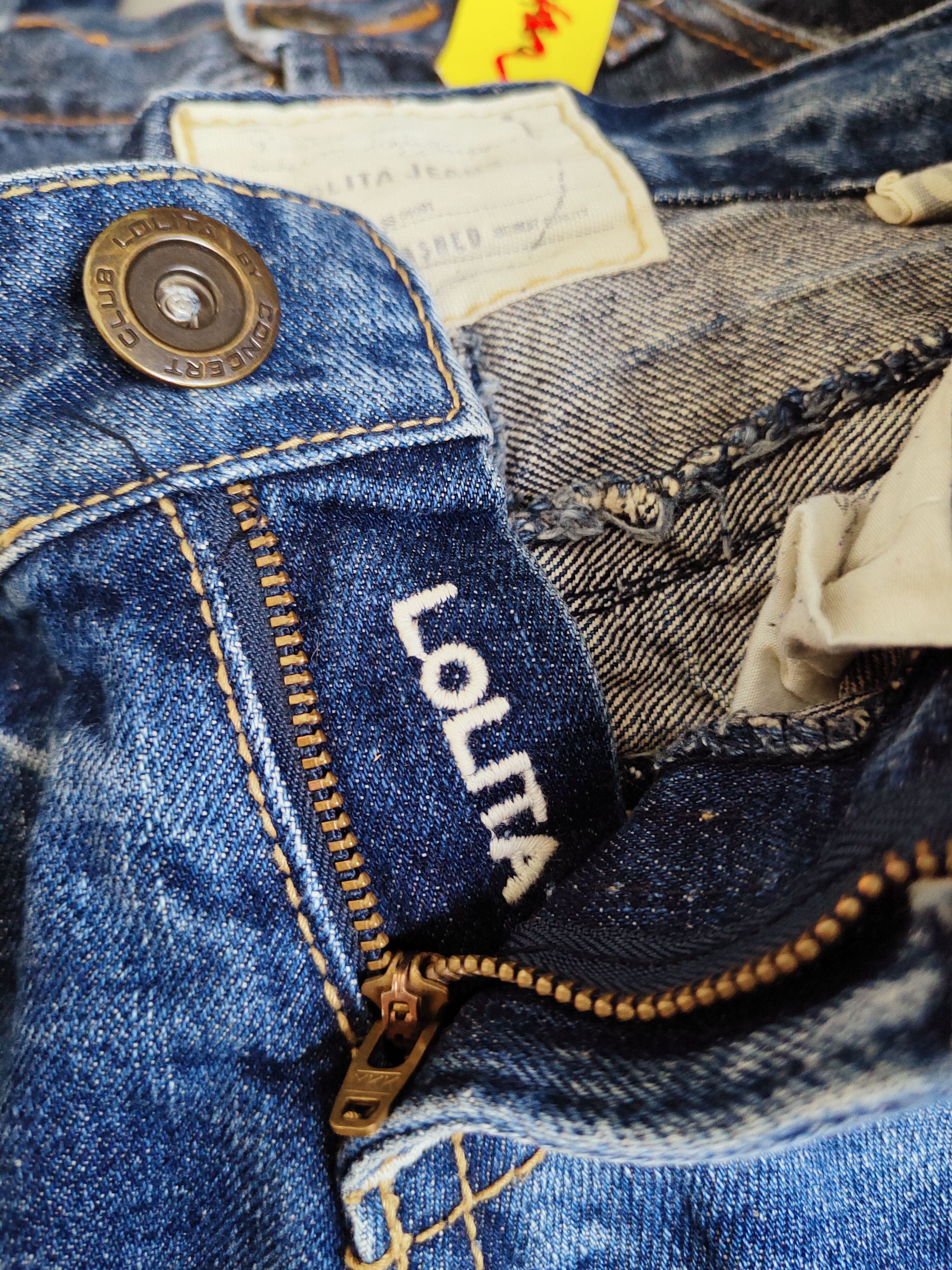 Japanese Brand Lolita Dark Blue Distressed Ripped Jeans #W342 Size 28" / US 6 / IT 42 - 16 Thumbnail