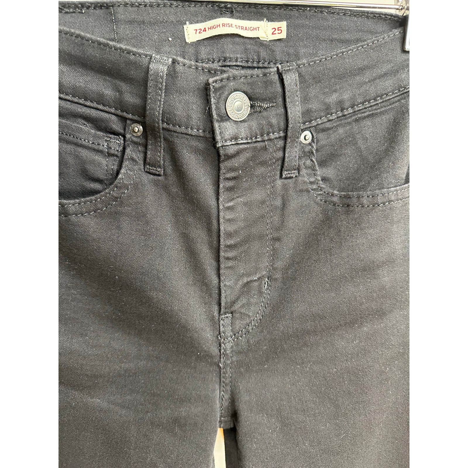 Levi's Levi’s High Raise Straight 724 - Size 25 - MINT Size 25" / US 0 / IT 36 - 3 Thumbnail