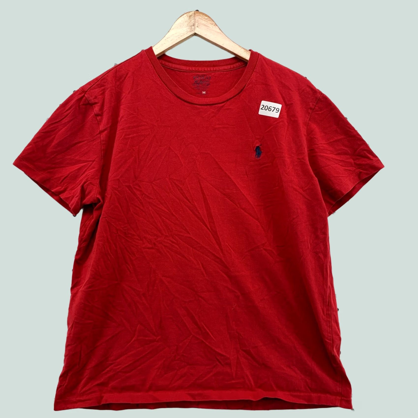 Polo Ralph Lauren Polo Ralph Lauren Shirt Mens Medium Red Blue Pony Short Sleeve Crew Neck 20x26 Size US M / EU 48-50 / 2 - 1 Thumbnail