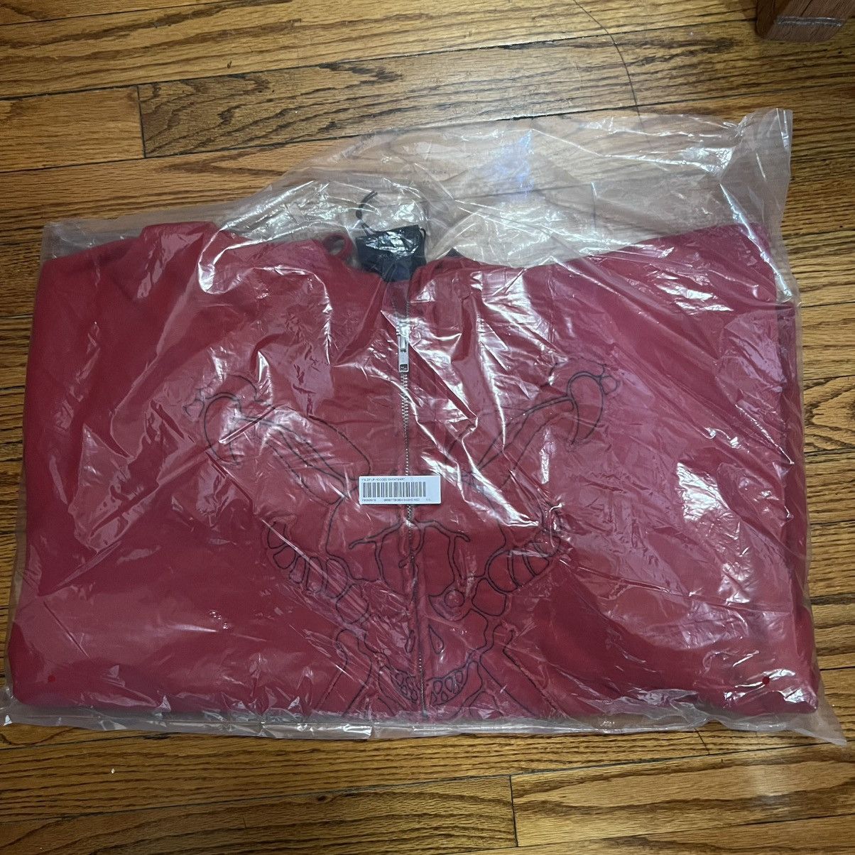 Supreme Supreme Y's Yohji Yamamoto Zip Up Hooded Sweatshirt Red XXL Size US XXL / EU 58 / 5 - 2 Thumbnail