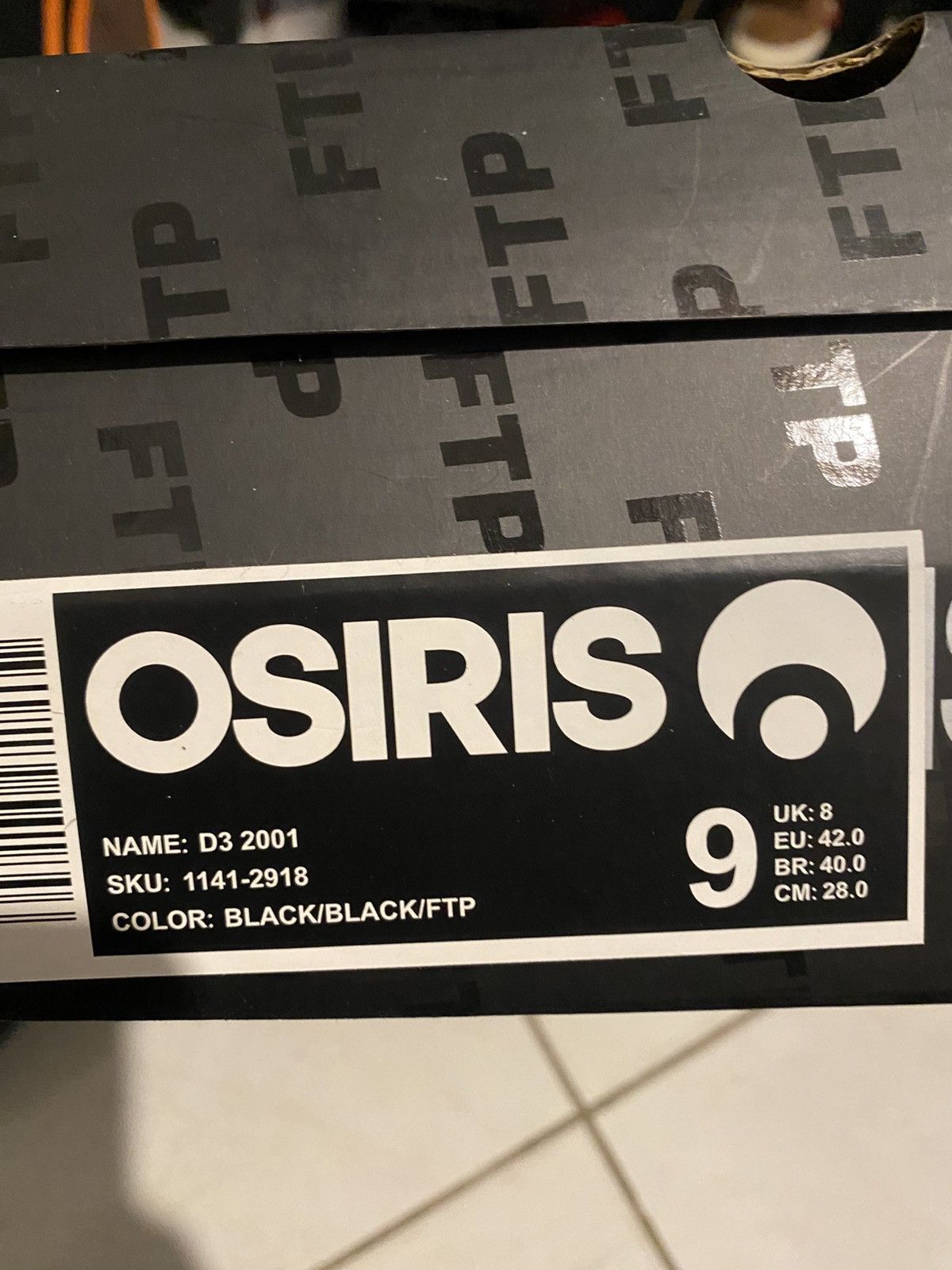Fuck The Population × Osiris FTP OSIRIS D3 2001 NEW DS SIZE 9 Size US 9 / EU 42 - 6 Thumbnail