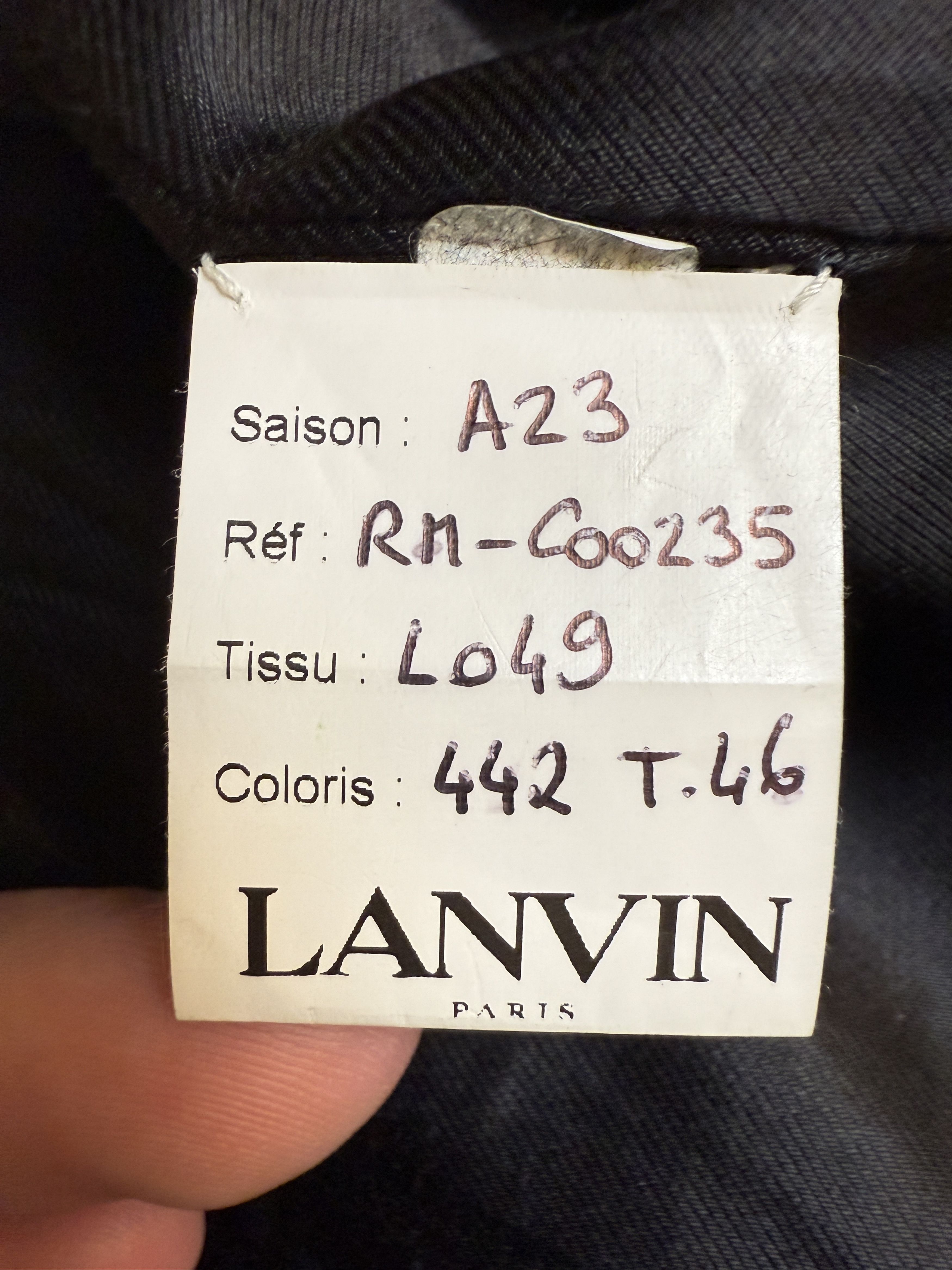 Lanvin Lanvin Paris FW23 Crocodile Embossed Leather Coat Size US M / EU 48-50 / 2 - 6 Thumbnail