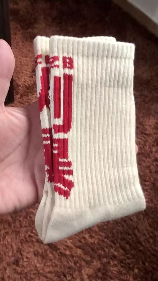 Converse × Happy Socks Hip Hop Chinese Characters Skateboard Cotton Socks (1 pairs) Size ONE SIZE - 7 Thumbnail