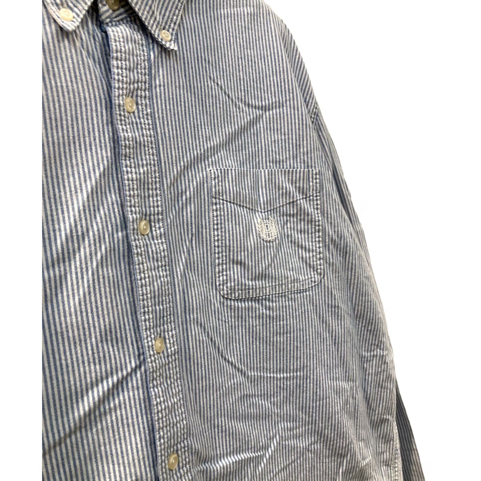 Chaps CHAPS Shirt Men XL Blue Striped Button-Up Size US XL / EU 56 / 4 - 5 Thumbnail