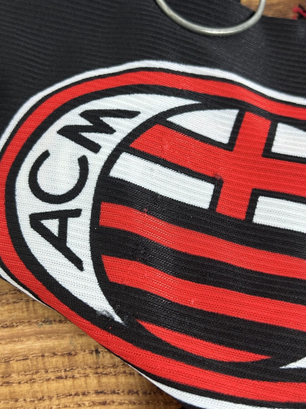 Vintage 90s Vintage AC Milan Polyester 3R Sport Scarf Size ONE SIZE - 9 Thumbnail