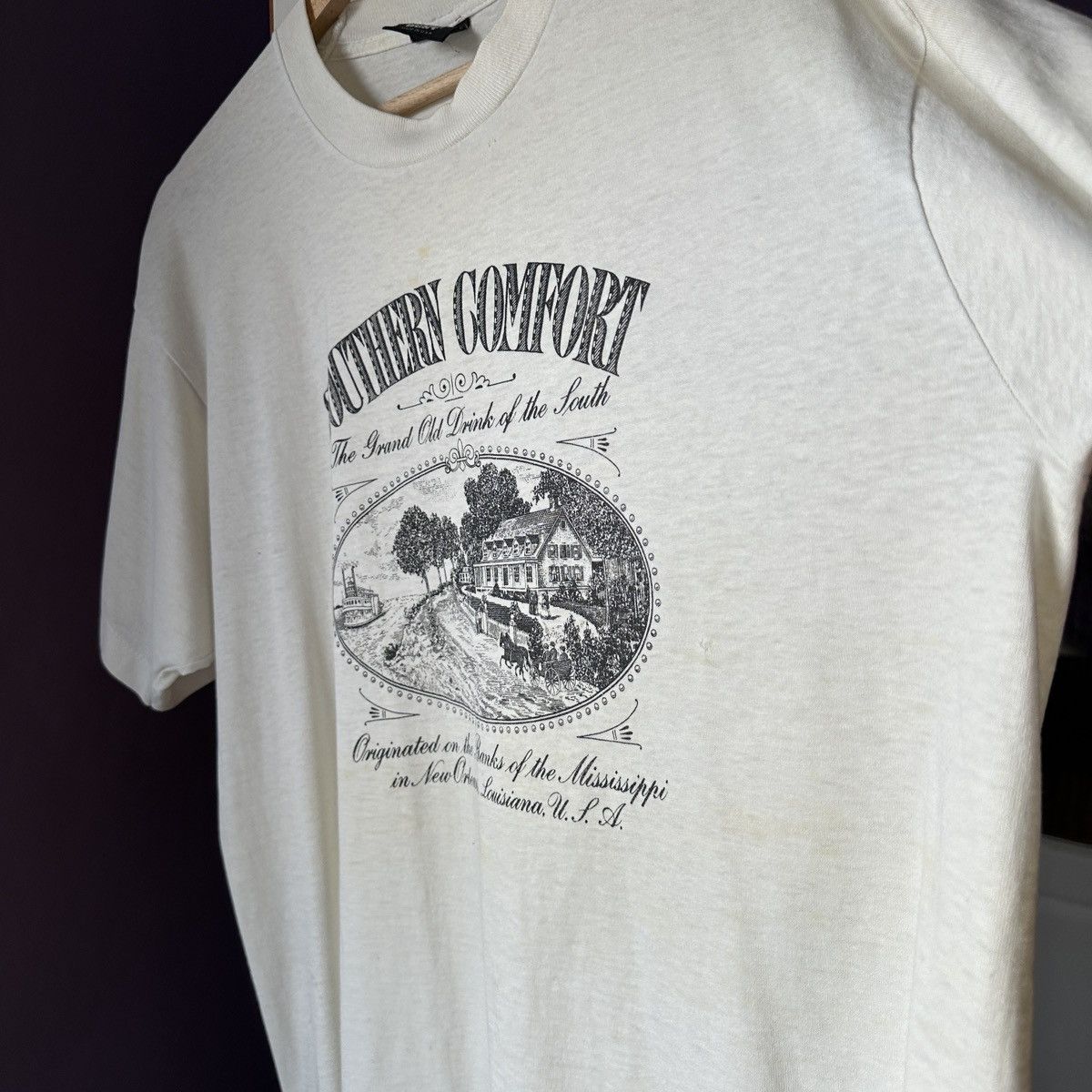 Other Vintage 80s 90s Southern Comfort Drink Of The South T-Shirt Size US XL / EU 56 / 4 - 6 Thumbnail