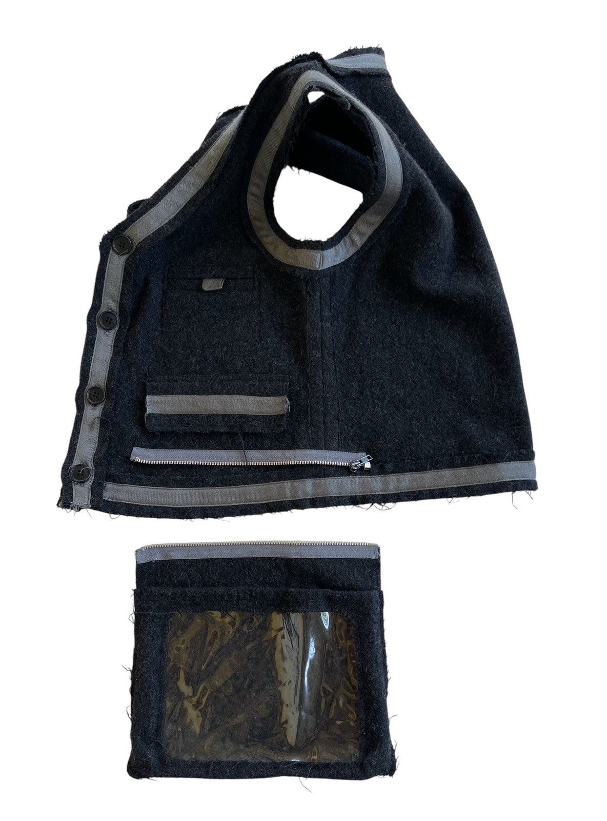 Japanese Brand Japanese Here There Wool Punk Vest Size US XS / EU 42 / 0 - 5 Thumbnail