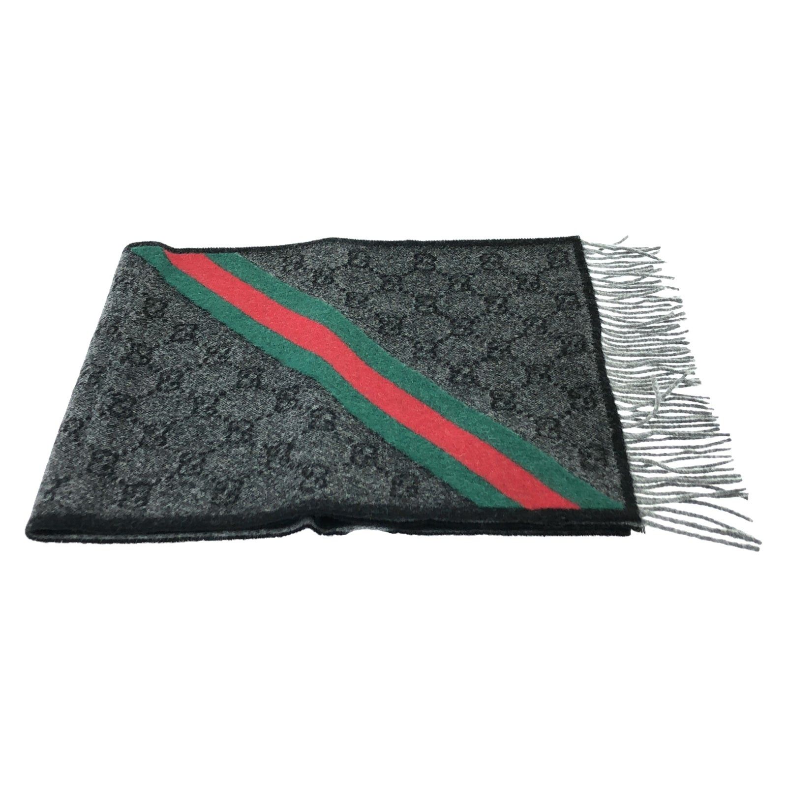 Gucci Gucci Scarf Wool Black Size ONE SIZE - 1 Thumbnail