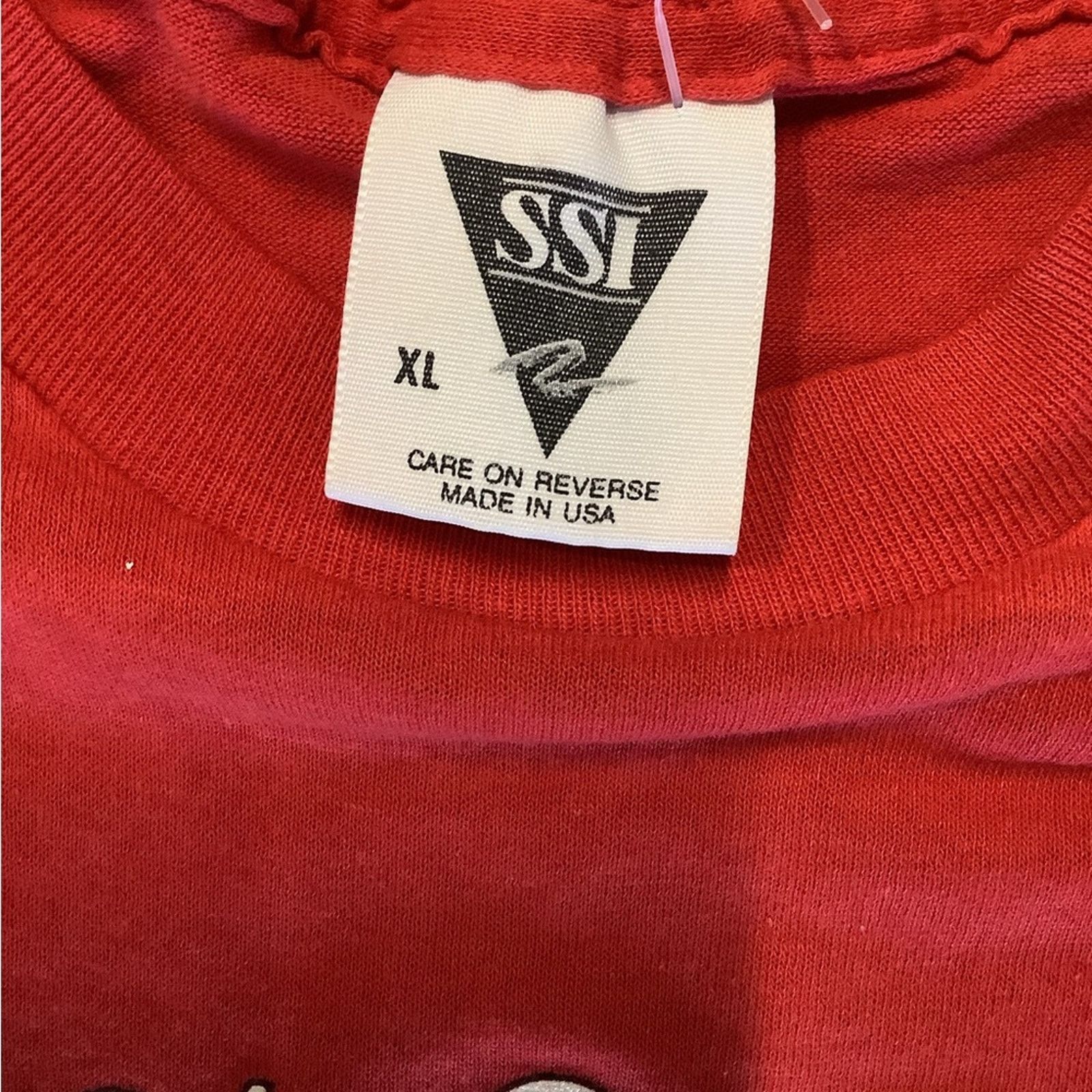 Vintage Vtg 90s Wisconsin Badgers t-shirt Size US XL / EU 56 / 4 - 3 Thumbnail