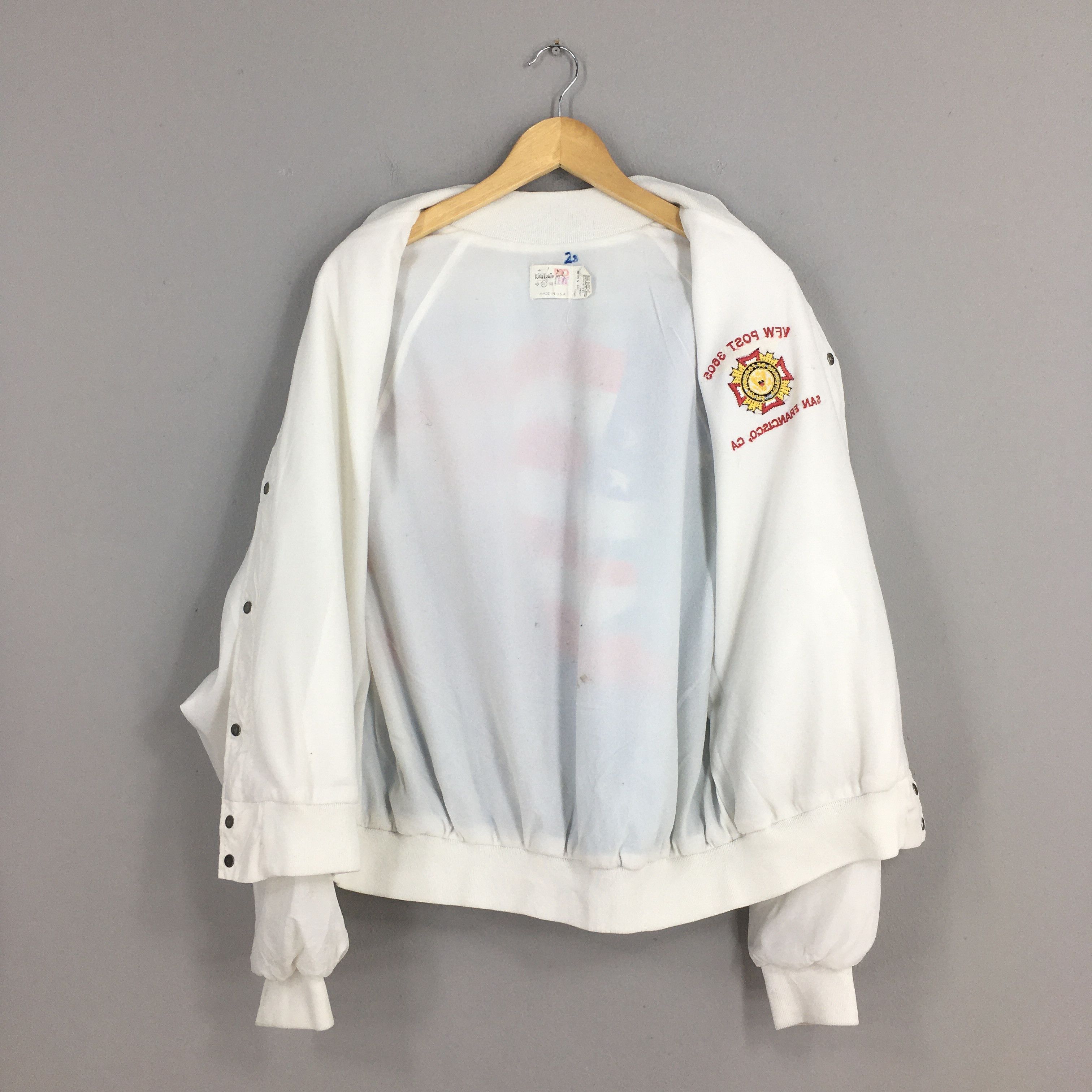 Vintage Vintage 80s King Louie Eagles Satin Varsity Jacket XLarge Size US XL / EU 56 / 4 - 7 Thumbnail