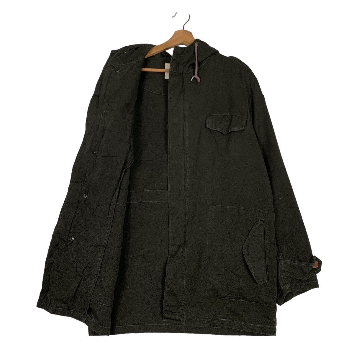 Japanese Brand SCHWARZ GUMU Hooded Jacket / Parka #0549-C25 Size US L / EU 52-54 / 3 - 12 Thumbnail