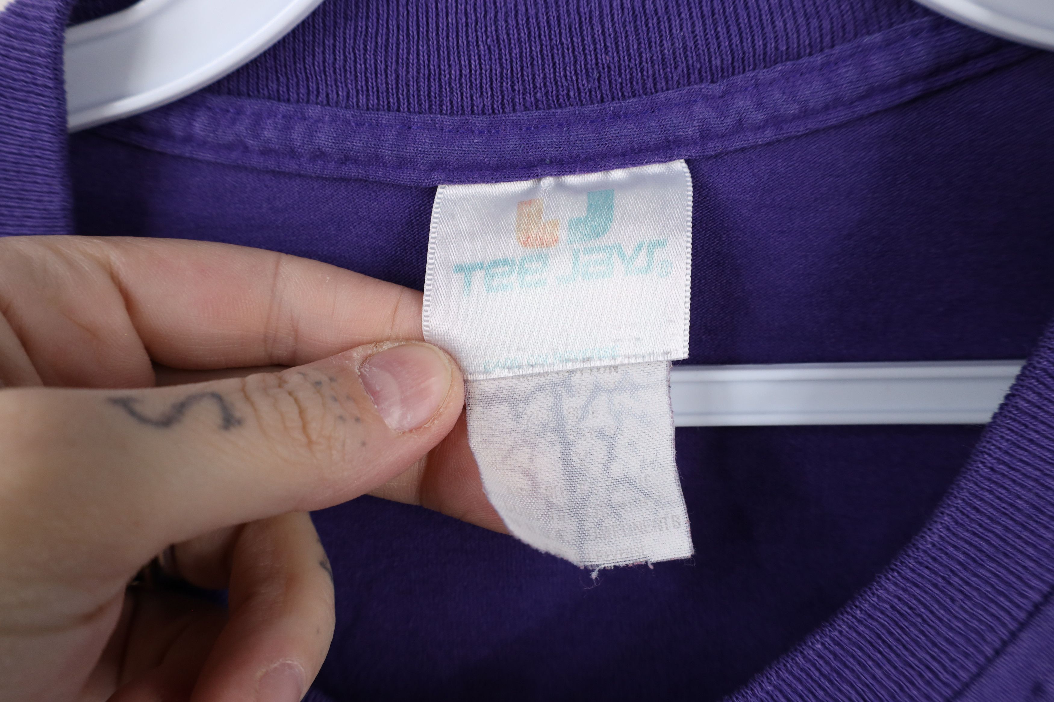 Vintage Vintage 90s Streetwear Blank Long Sleeve T-Shirt Purple Size US XXL / EU 58 / 5 - 7 Thumbnail