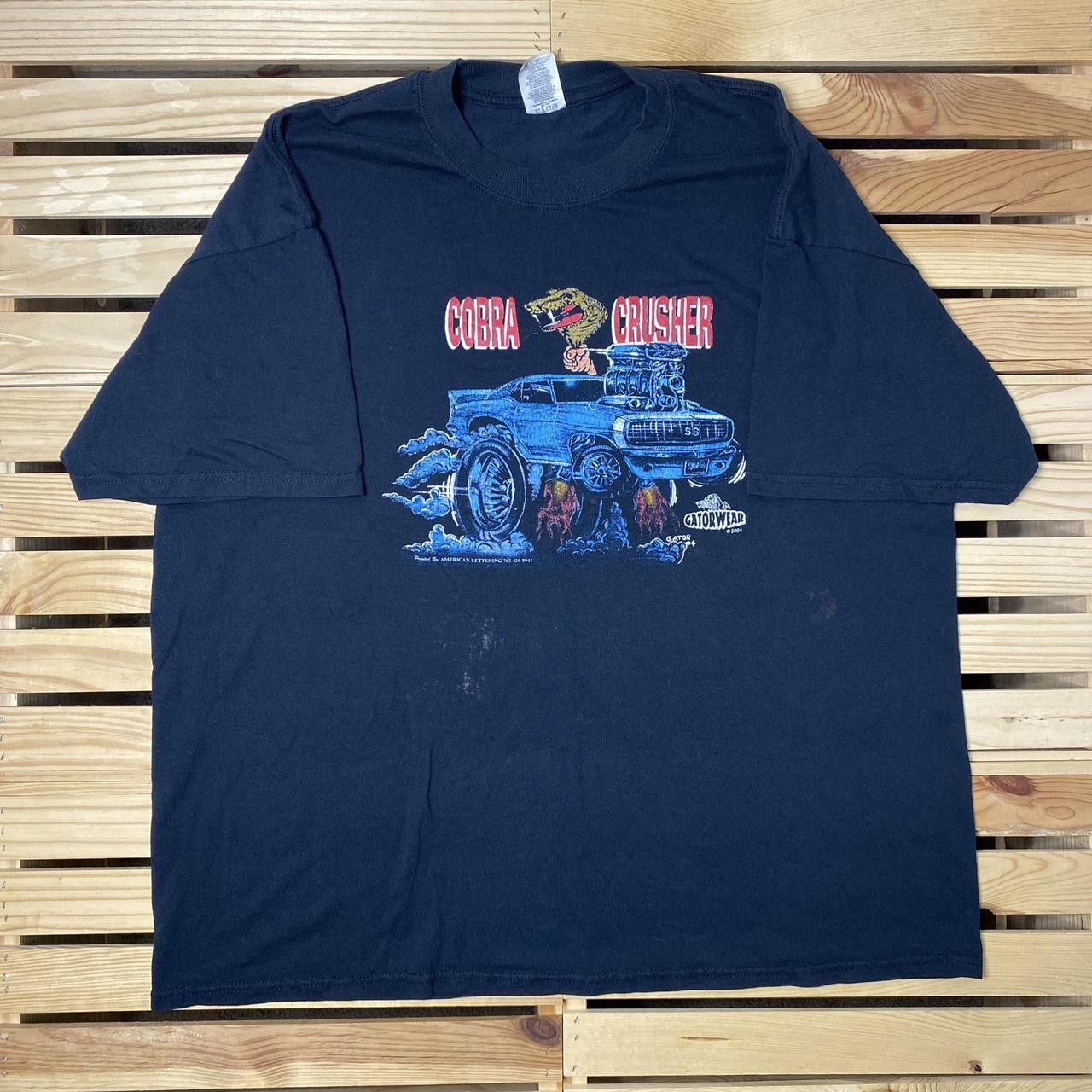 Jerzees Vintage Cobra Crusher Black Rat Fink-Style Tee Size 2XL Size US XXL / EU 58 / 5 - 1 Thumbnail